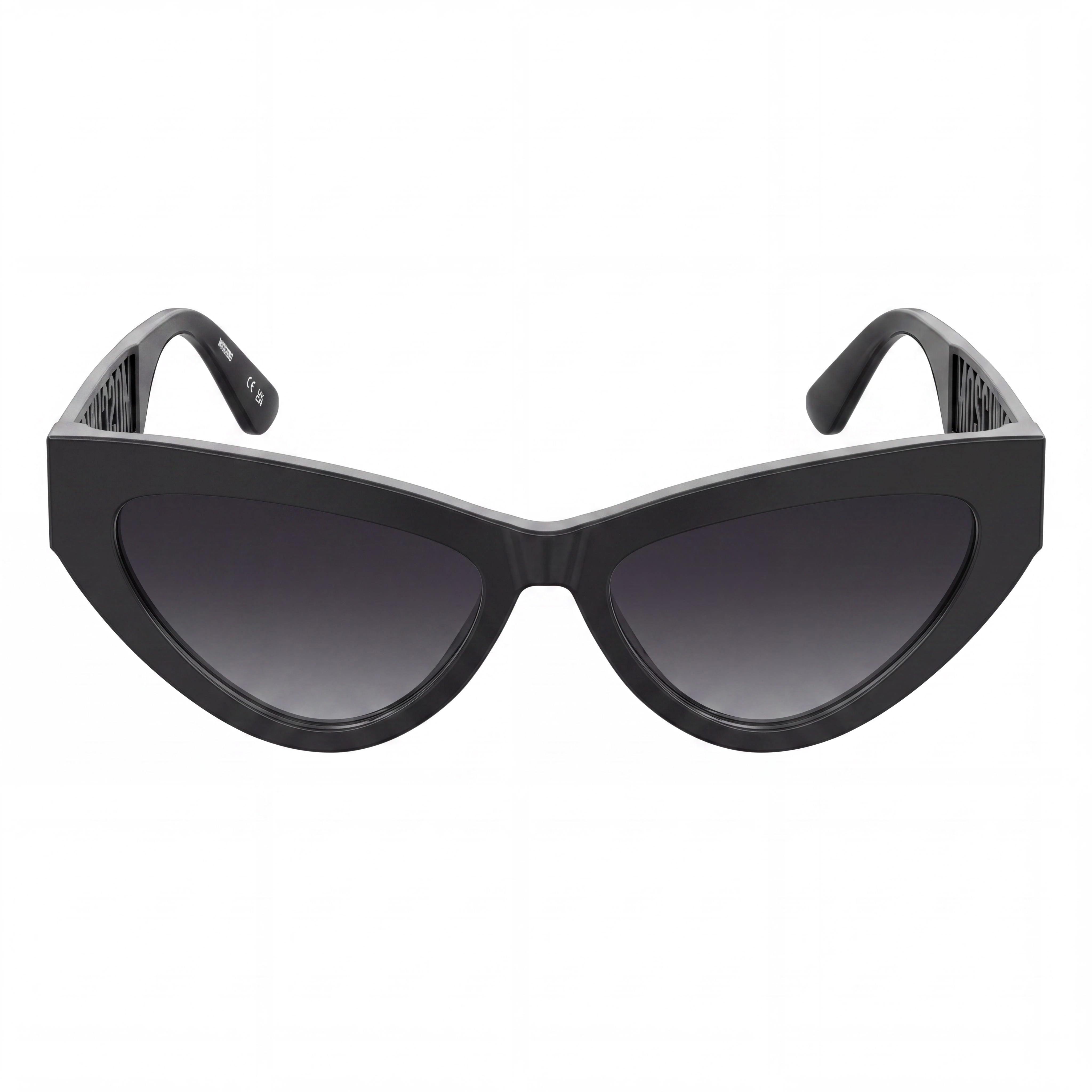 Moschino MOS170/S Women's Black Acetate Frame Dark Grey Shaded Lens Non-Polarized Sunglasses 55mm, Photo 2