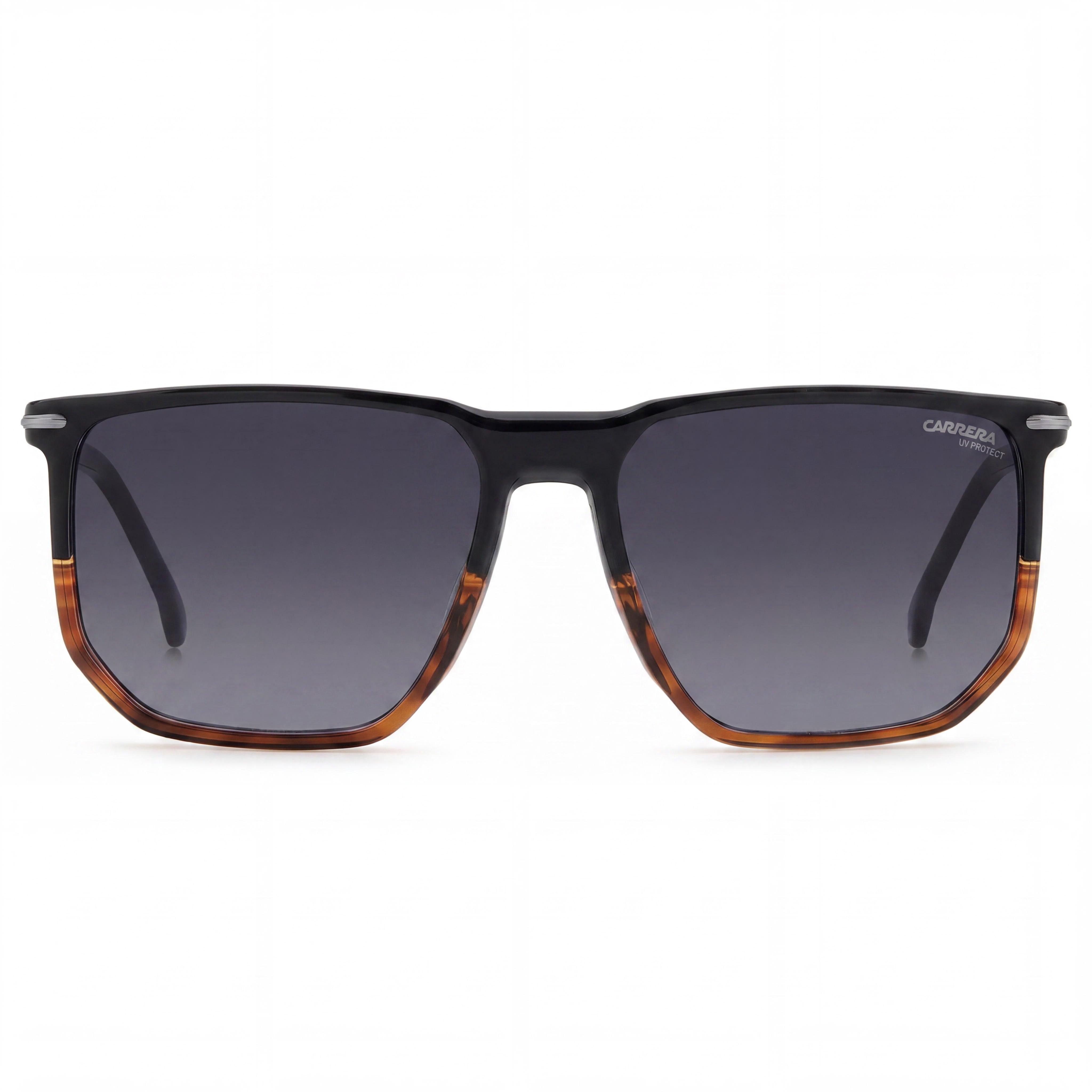 Carrera 329/S Unisex Acetate Black Havana Dark Grey Heather Polycarbonate UV Protection Sunglasses 58mm, Photo 2