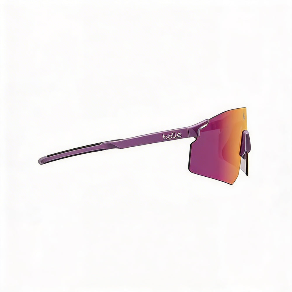 bollé Unisex-adult Acrylic Frame UV Protection Sunglasses with Polycarbonate Volt Ruby Lenses, Volt Ruby Astro Purple, 60mm