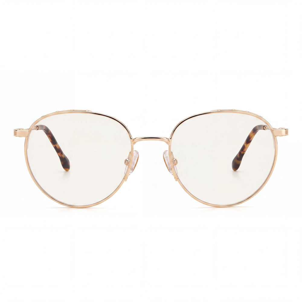 Gafas de Sol Modernas Isabel Marant para Mujer con Montura de Acero Aleado Oro Rosa y Lentes de Policarbonato, Ancho de Lente de 52mm