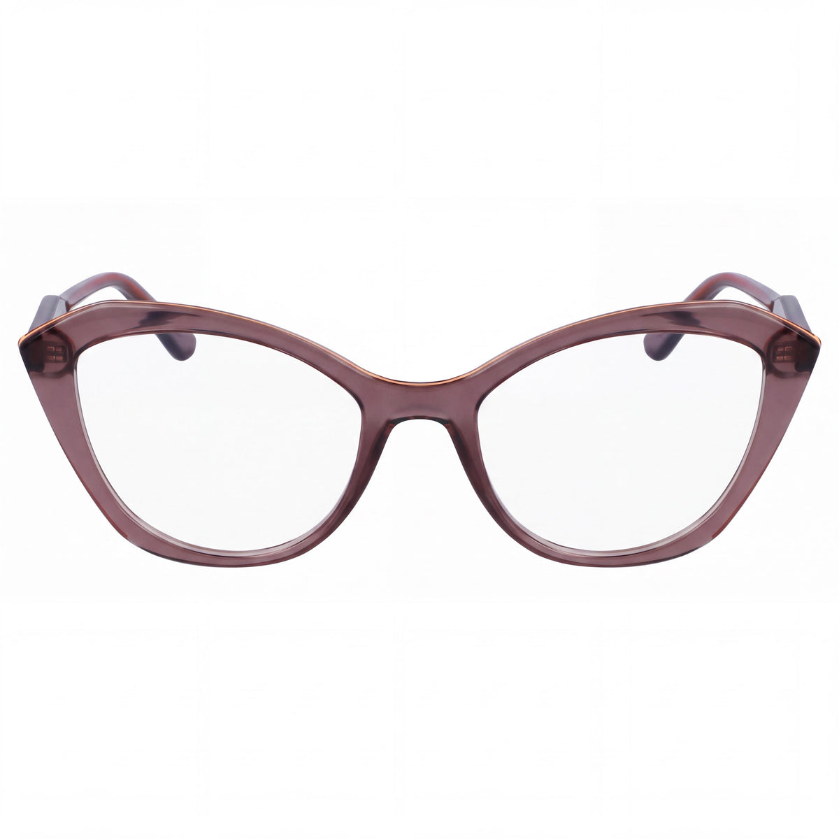 KARL LAGERFELD KL6137 Women's Modern Brown Eyeglasses, initiettato Frame with Polycarbonate Lenses, 52mm, Photo 2