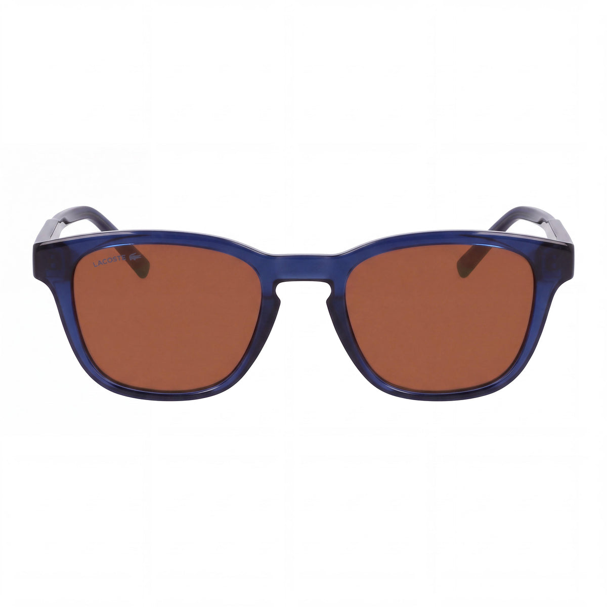 Lacoste Casual Men's Transparent Blue Plastic Sunglasses with Grigio Lenses, UV 400 Protection, 51mm, Photo 2