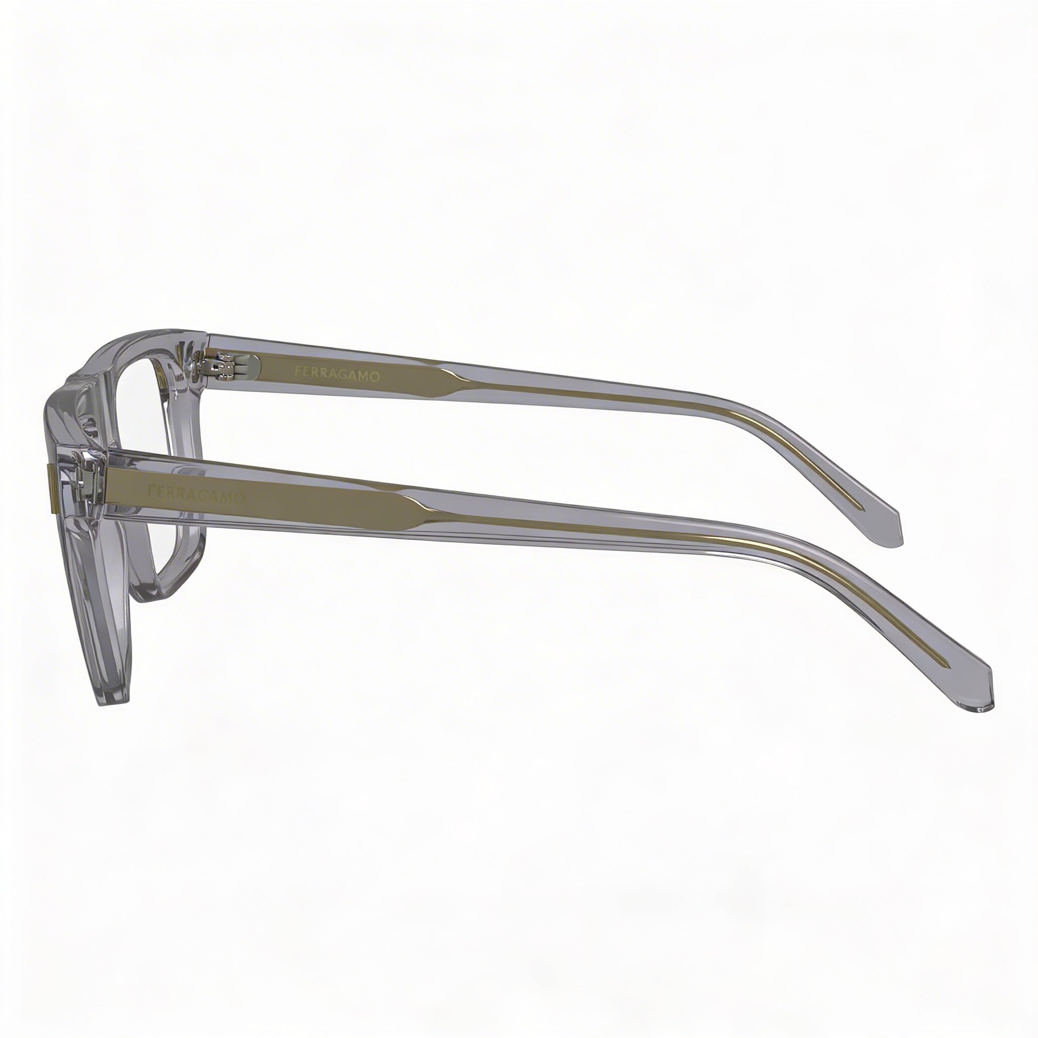 Salvatore Ferragamo Sf2997 Men's Acetate Frame Eyeglasses Light Crystal Grey 55mm, Photo 3