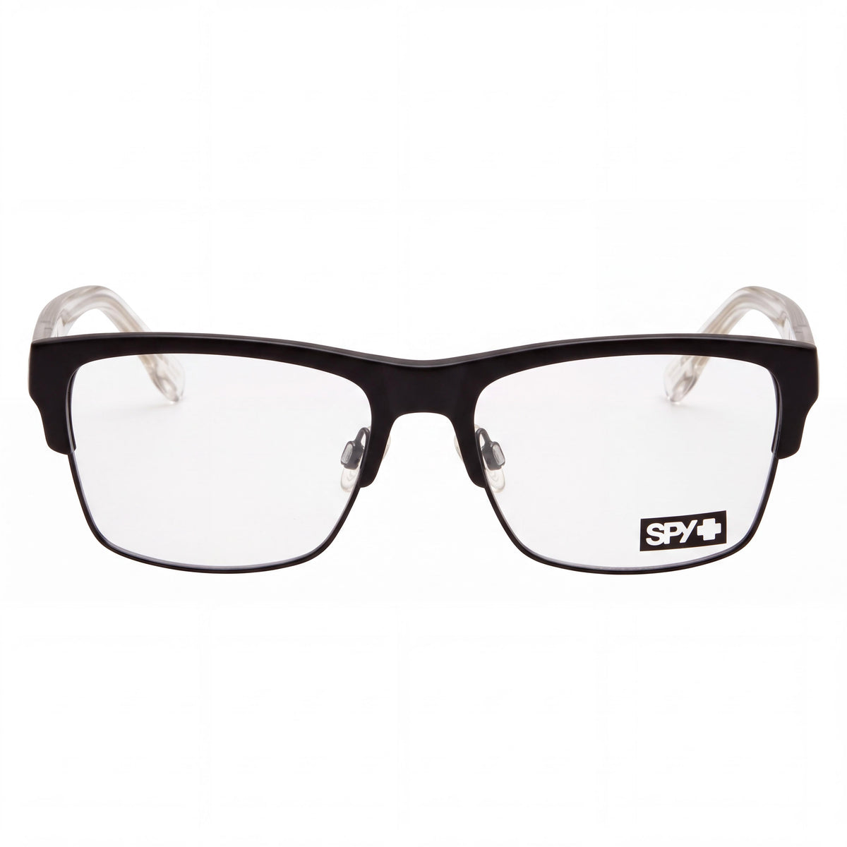 Gafas graduadas unisex Spy Weston 5050 55 de acetato en negro mate y cristal brillante con lentes sin graduación de 55 mm, Photo 2