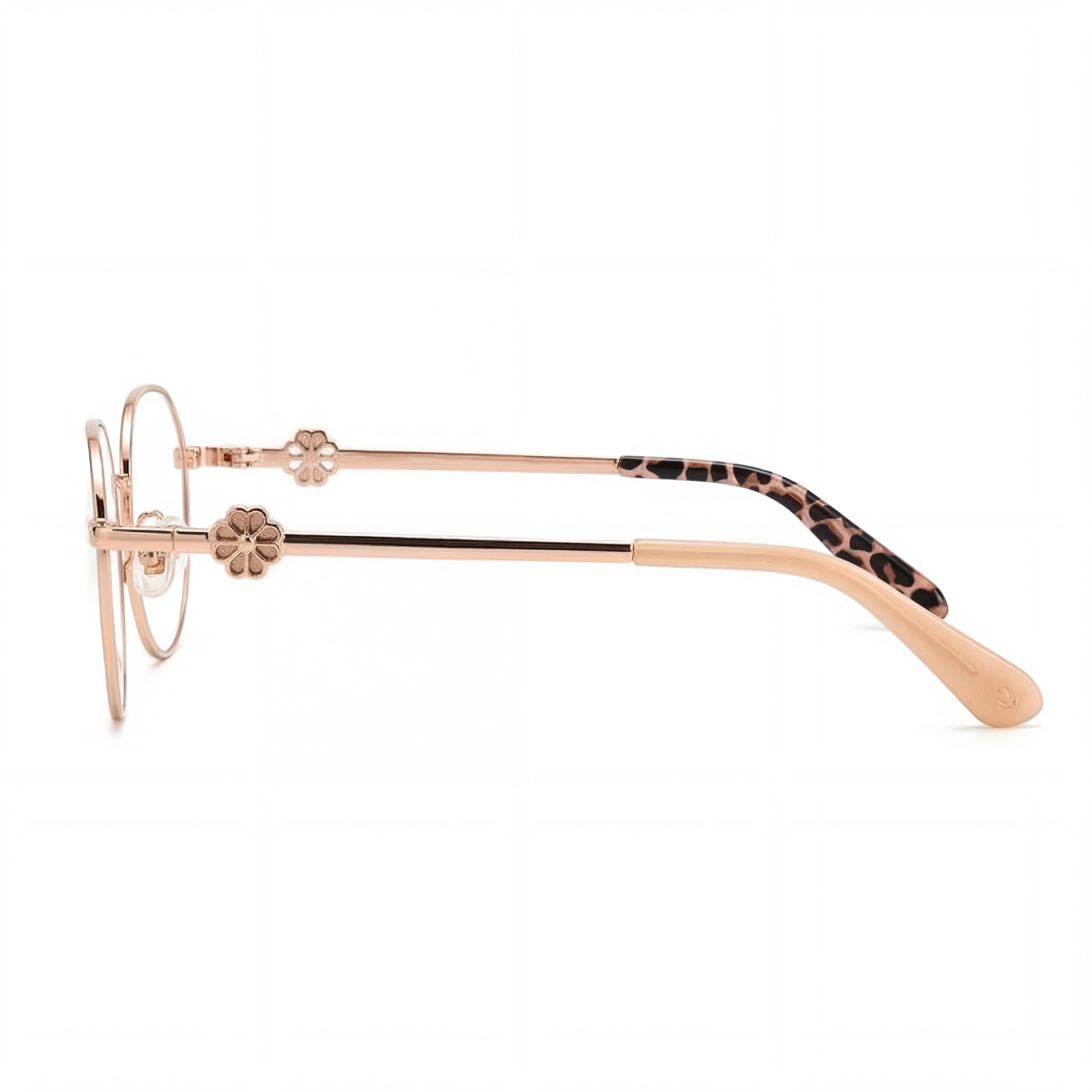 Kate Spade New York Trinity/f Gafas Clásicas de Titanio para Mujer, Oro Rojo, 49mm, Lentes Transparentes de Demostración, Aptas para Receta, Photo 2