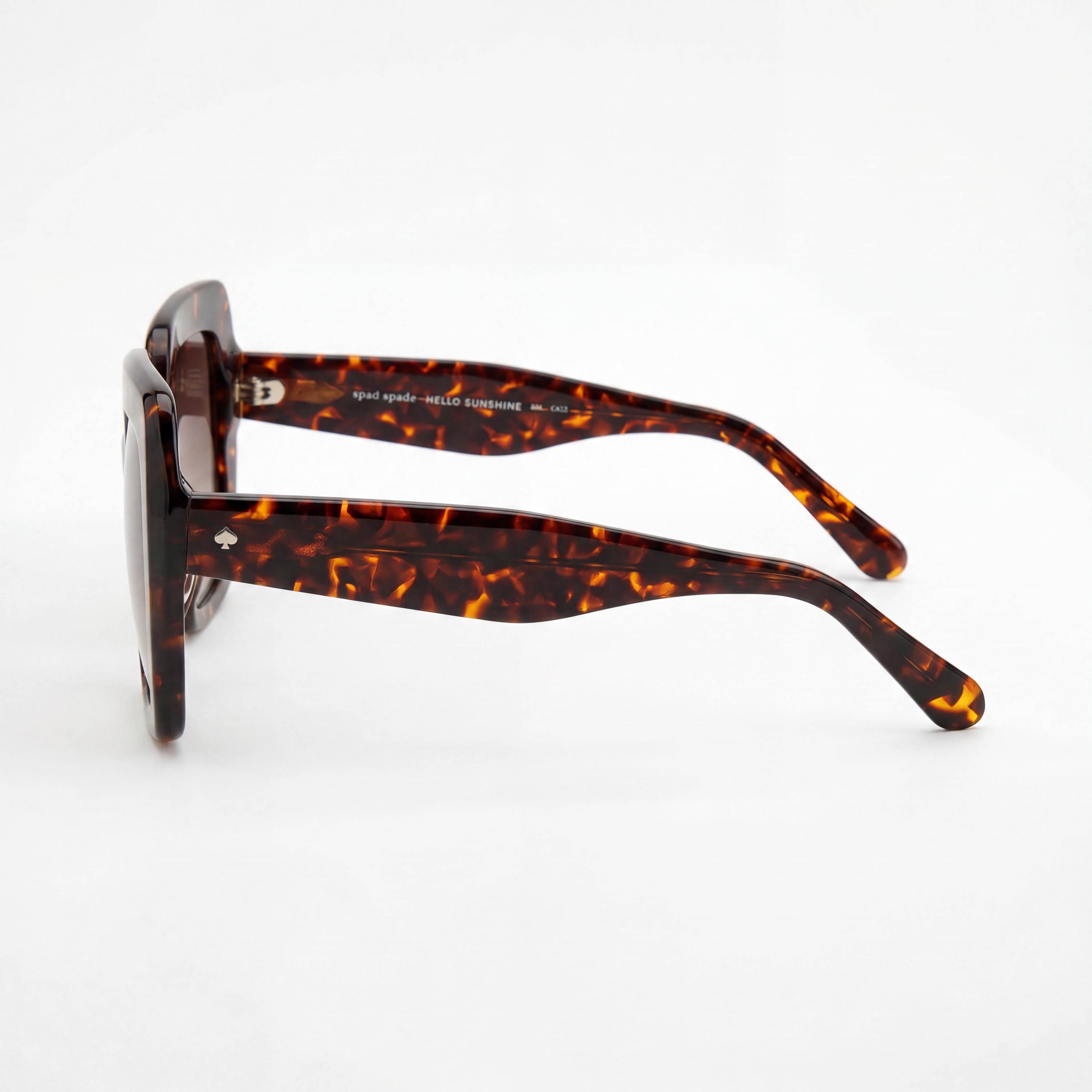 kate spade new york Gafas de sol de plástico para mujer, temporada, montura negra y gris, con sombra gris oscuro, no polarizadas, protección UV, 52 mm, Photo 3