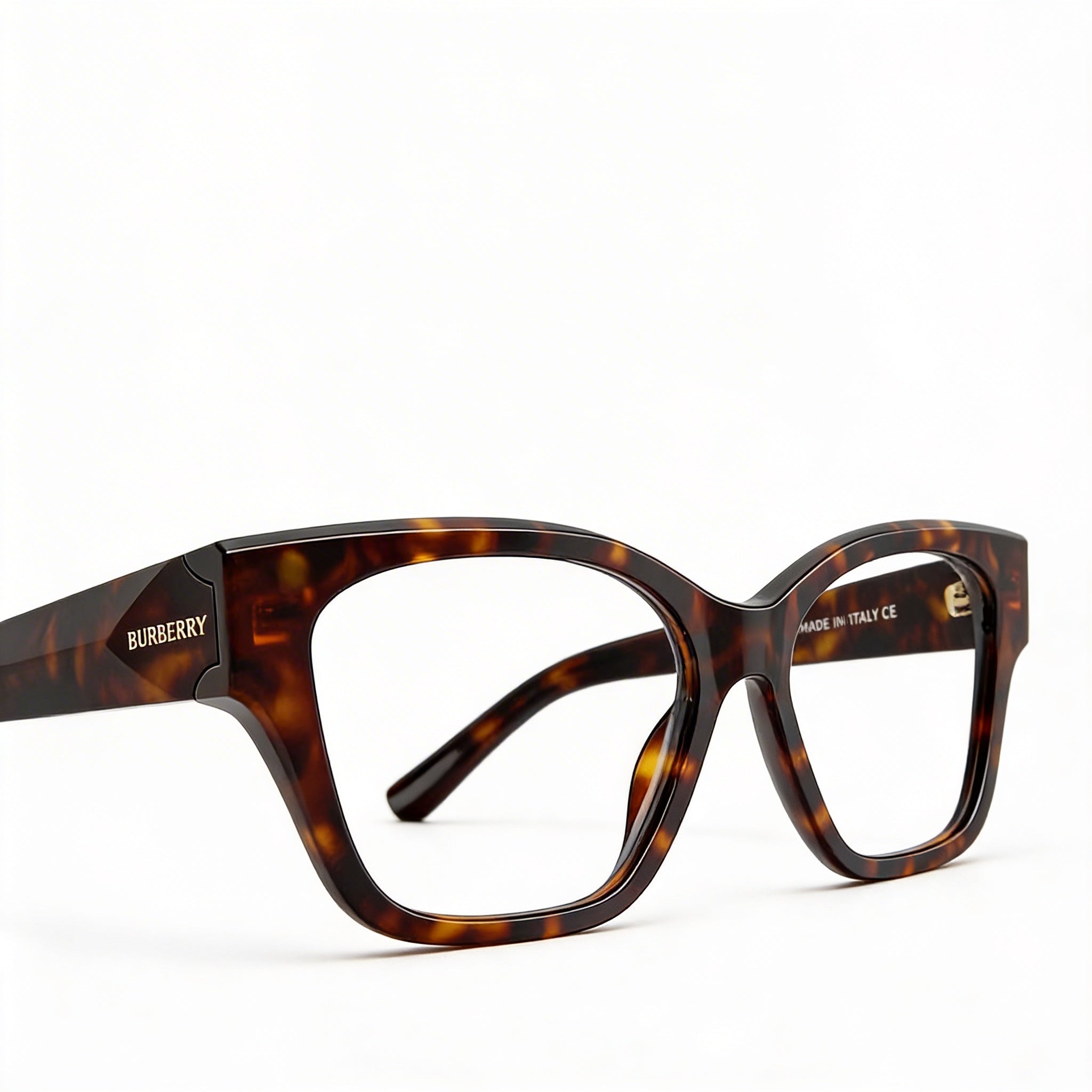 Burberry Unisex Brown Tortoise Frame Optical Eyeglasses for Prescription Lenses, Photo 2