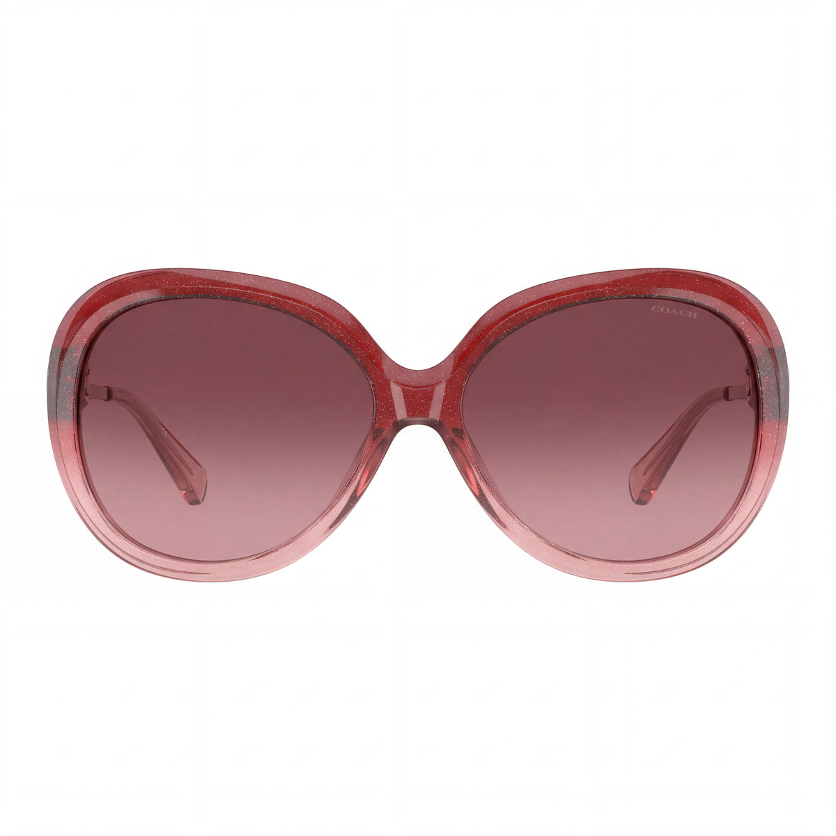 Gafas de sol Coach HC8314 55518H 59 para mujer de acetato con protección UV, montura brillante en degradado de rosa burdeos, lentes degradadas en burdeos, 59 mm, Photo 2