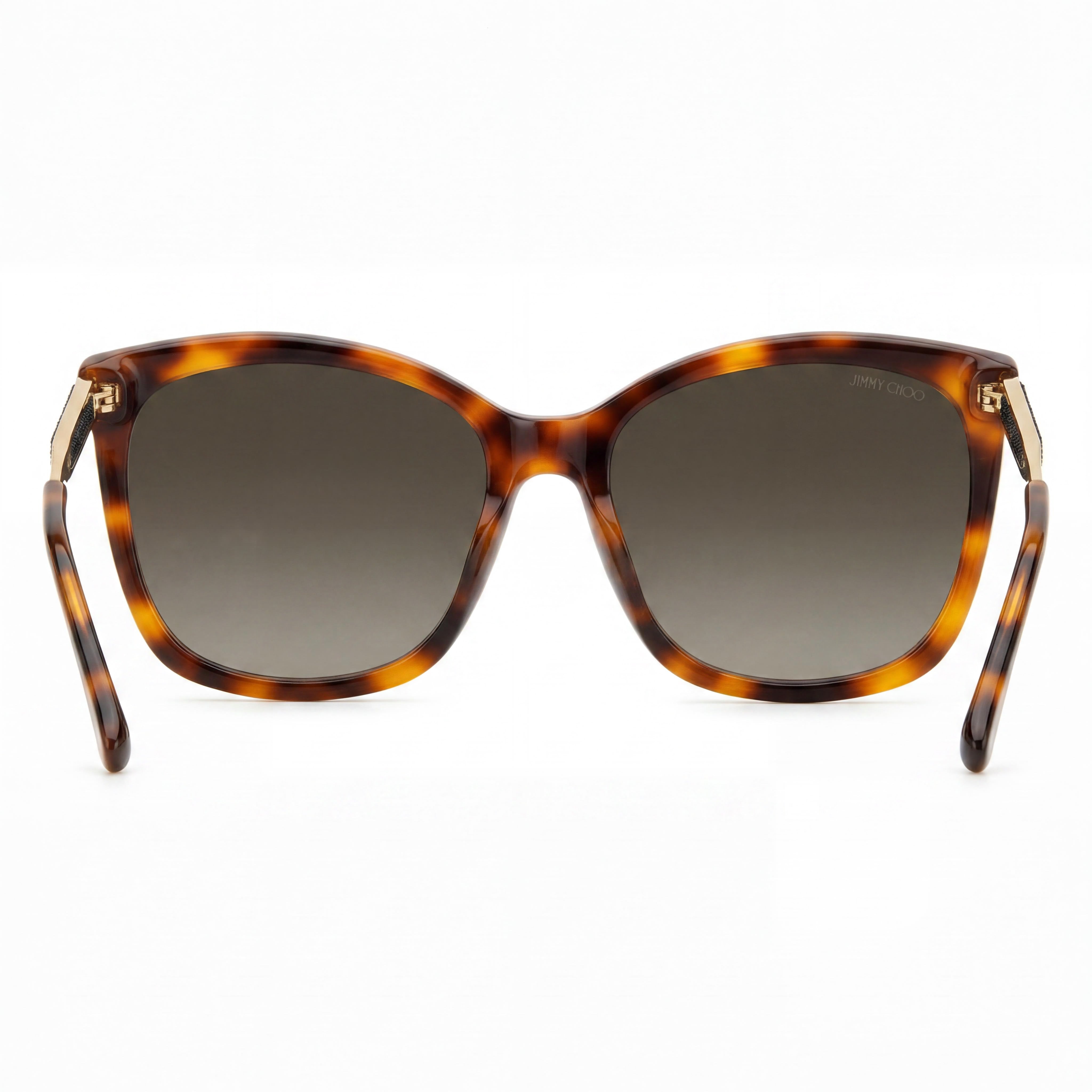 Jimmy Choo NEREA/G/S Gafas de sol de mariposa para mujer con montura de acetato havana, lentes degradadas marrones, 100% protección UV, 57mm, Photo 2