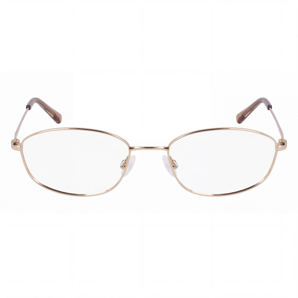 Flexon W3039 Unisex Acetate Shiny Gold Frame Eyewear with Lenses, 100% UVA & UVB Protection, 53mm, Photo 2
