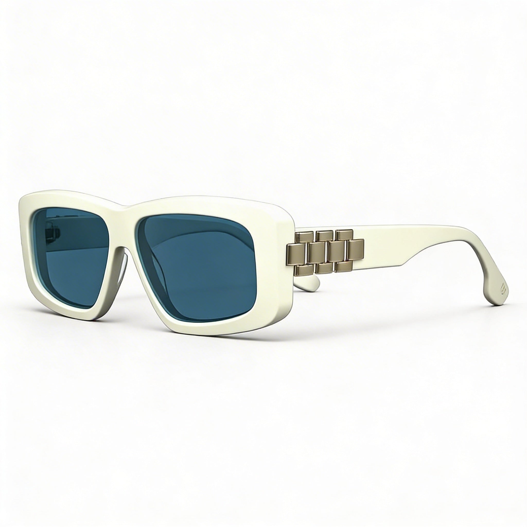 Victoria Beckham Vb669s Gafas de sol unisex, blancas, de plástico, rectangulares modificadas, no polarizadas, 100 % protección UV, 55 mm, Photo 2