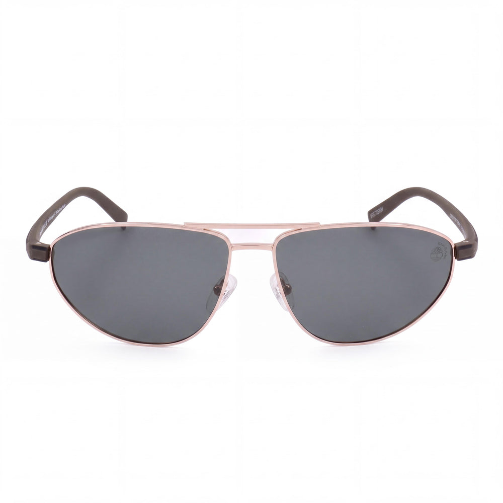 Gafas de sol Timberland TB932432R62 para hombre con montura de metal dorada, lentes polarizadas verdes y protección UV, 62 mm
