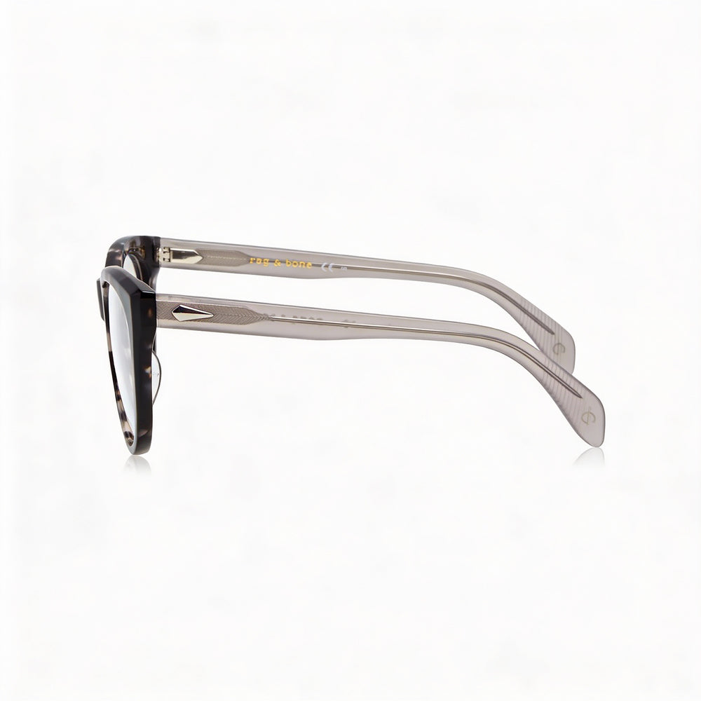 Gafas de sol Rag & Bone Modern para mujer, montura de acetato, lentes de policarbonato, no polarizadas, grises, HVN, 51 mm