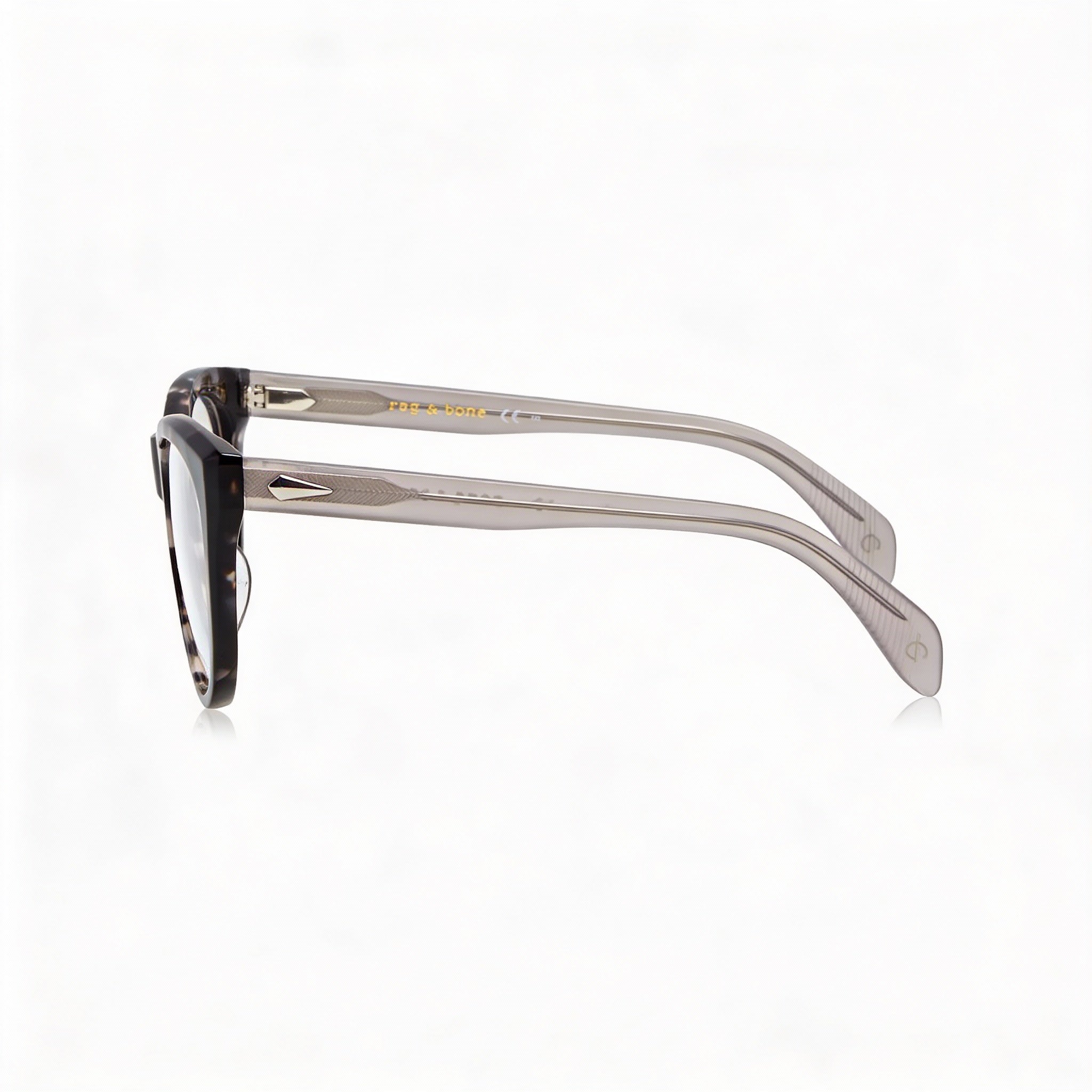 Gafas de sol Rag & Bone Modern para mujer, montura de acetato, lentes de policarbonato, no polarizadas, grises, HVN, 51 mm, Photo 3
