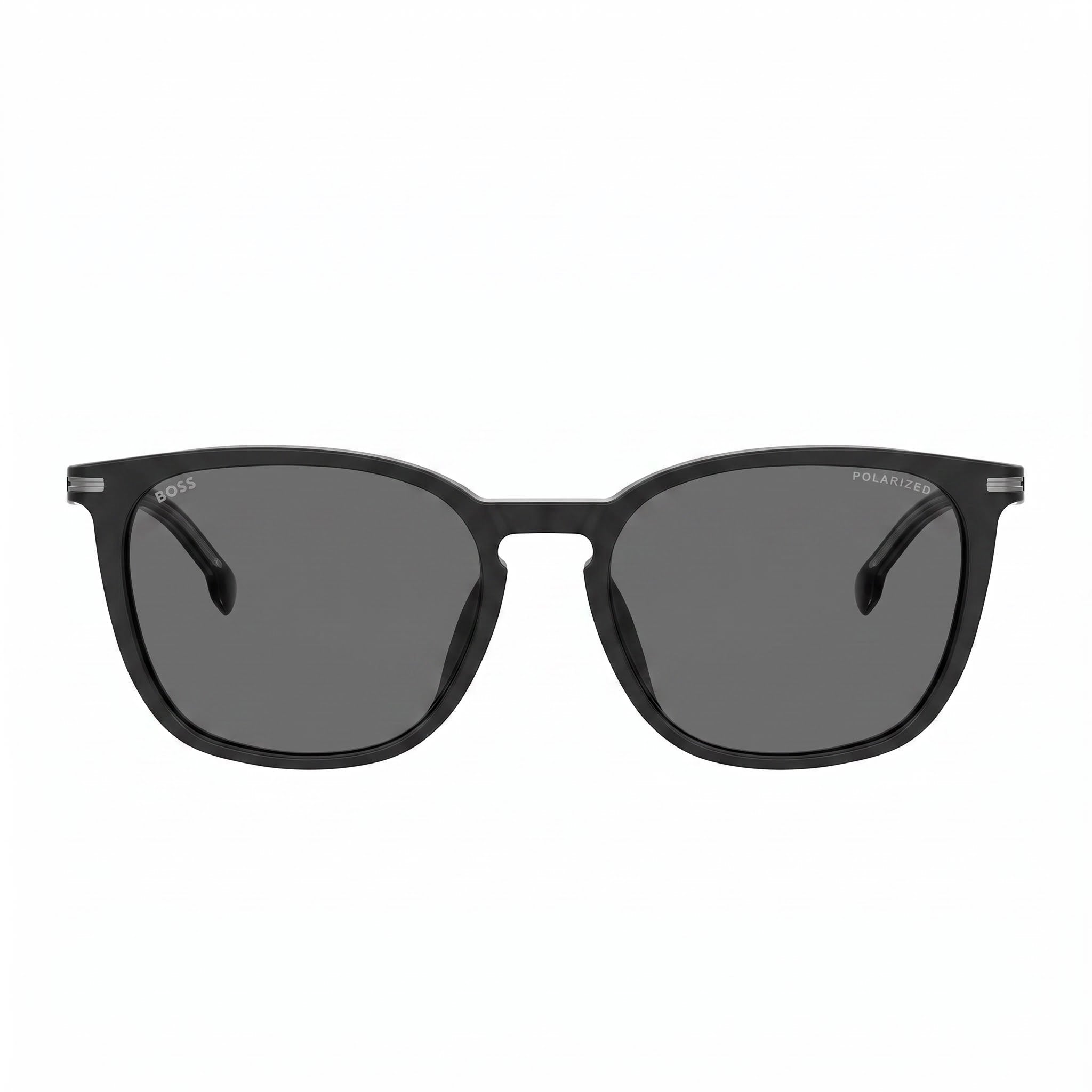Hugo Boss Boss 1668/F/Sk Gafas de Sol de Hombre Negras de ACETATO ECOLÓGICO con Protección UV Polarizada Gris 56-18-145, Photo 2