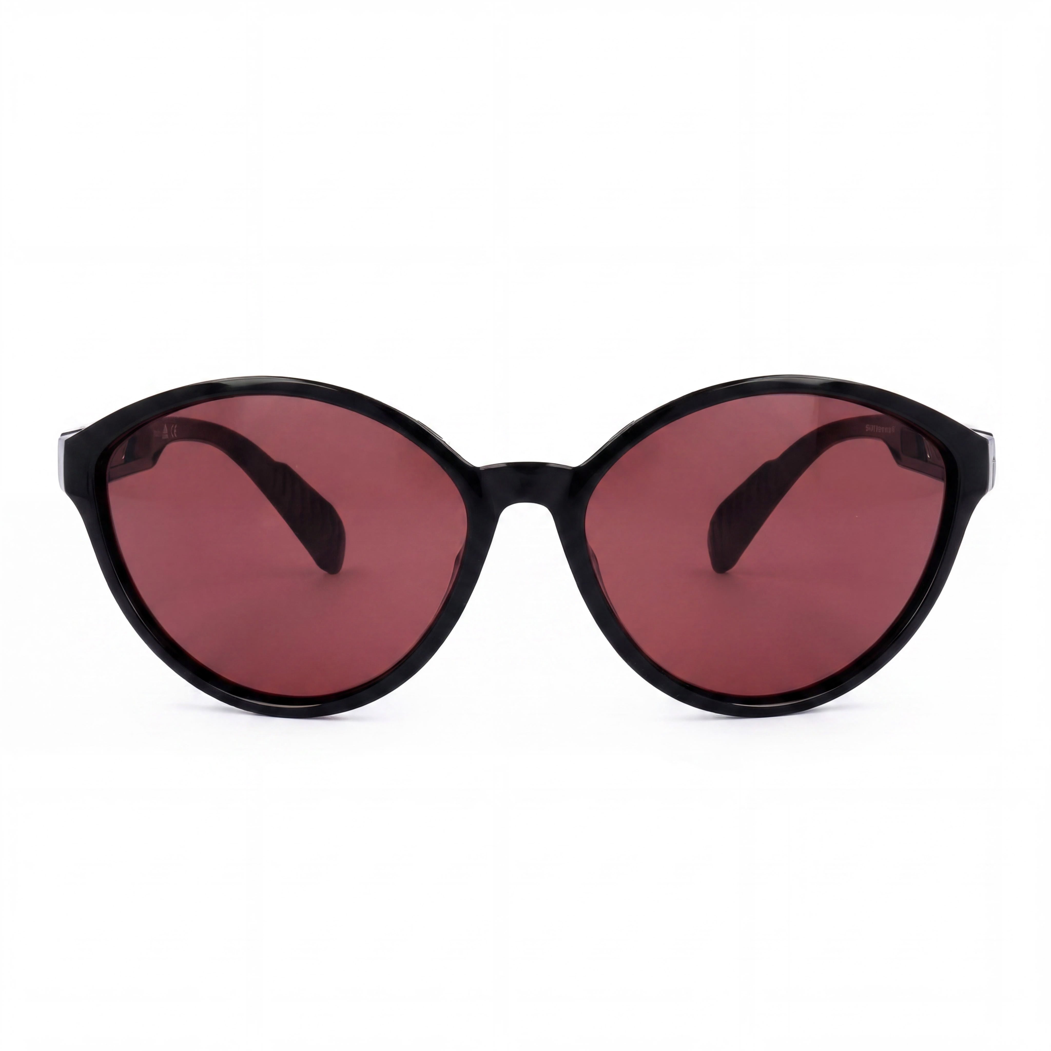Gafas de sol deportivas Adidas para mujer, de plástico negro brillante con lentes moradas y protección UV de 61 mm., Photo 2