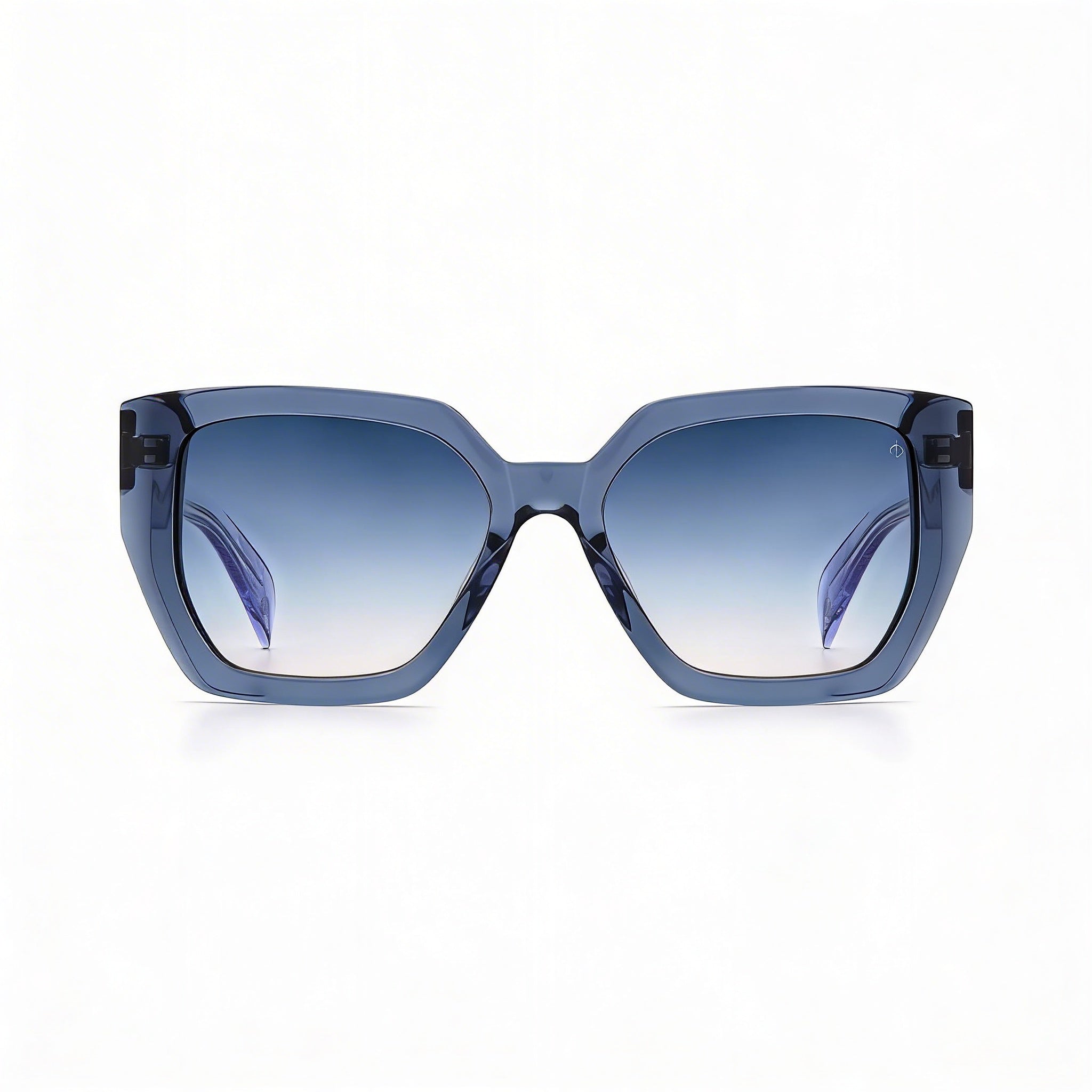 rag & bone Women's Rnb1052/S Grey Acetate Sunglasses, Blue Doubleshade Peach Non-Polarized, UV Protection, 54mm, Photo 3