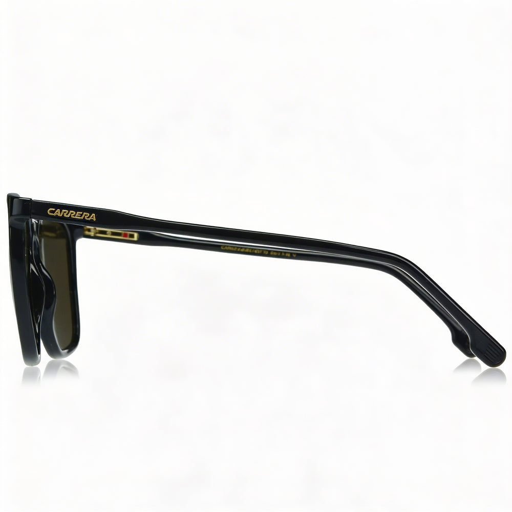 Carrera 259/S Unisex Black Polyamide Injection Grilamid Frame with Polycarbonate Lenses UV Protected Non-Polarized 55mm