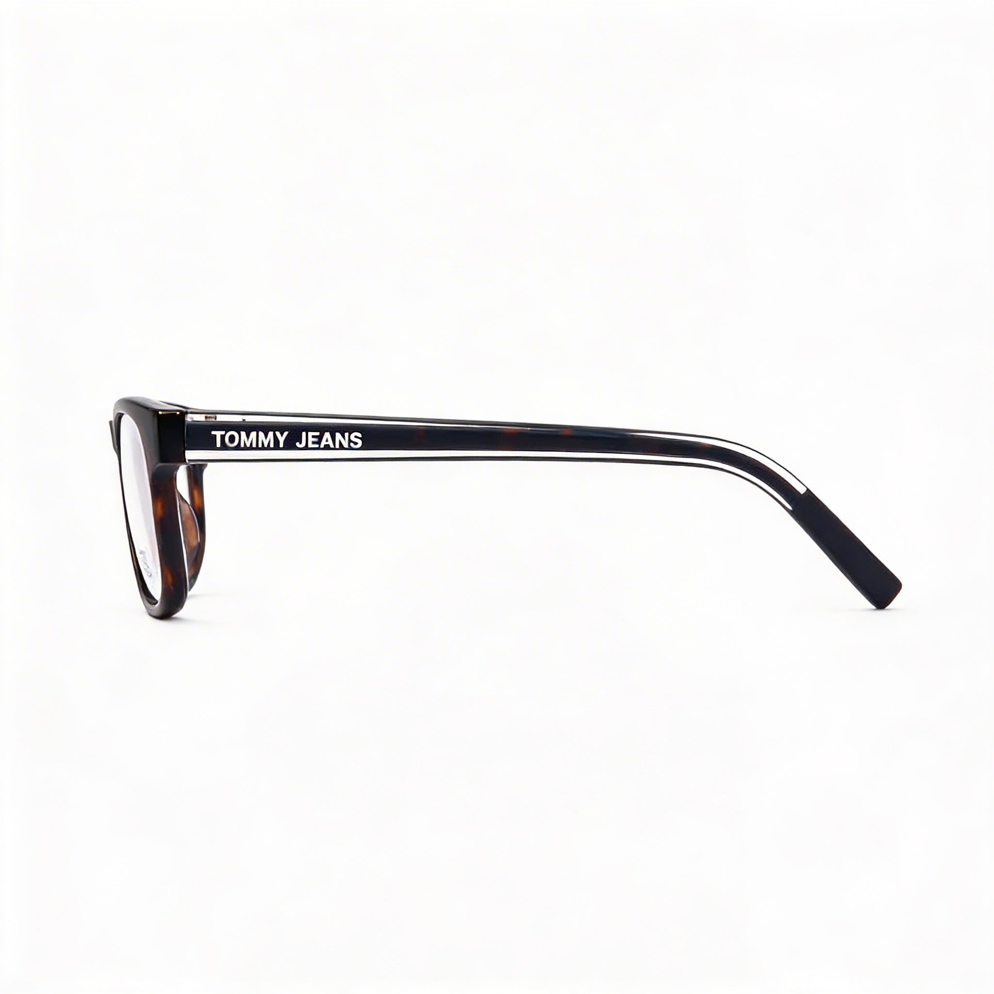 Gafas Tommy Hilfiger Modern para hombre con montura inyectada en color Habana y lentes de policarbonato no polarizado de 52 mm, Photo 2