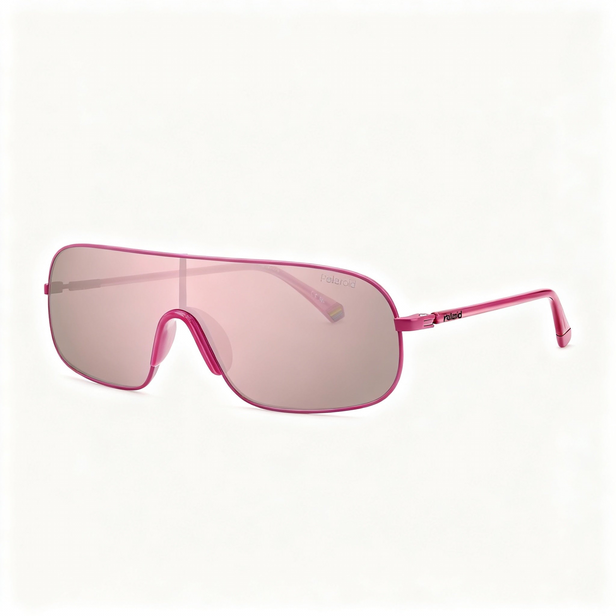 Polaroid Pld 6222/S Casual Unisex Polarized Sunglasses, Fuchsia Stainless Steel, Rose Gold Multilayer 99-1-140mm, Photo 3