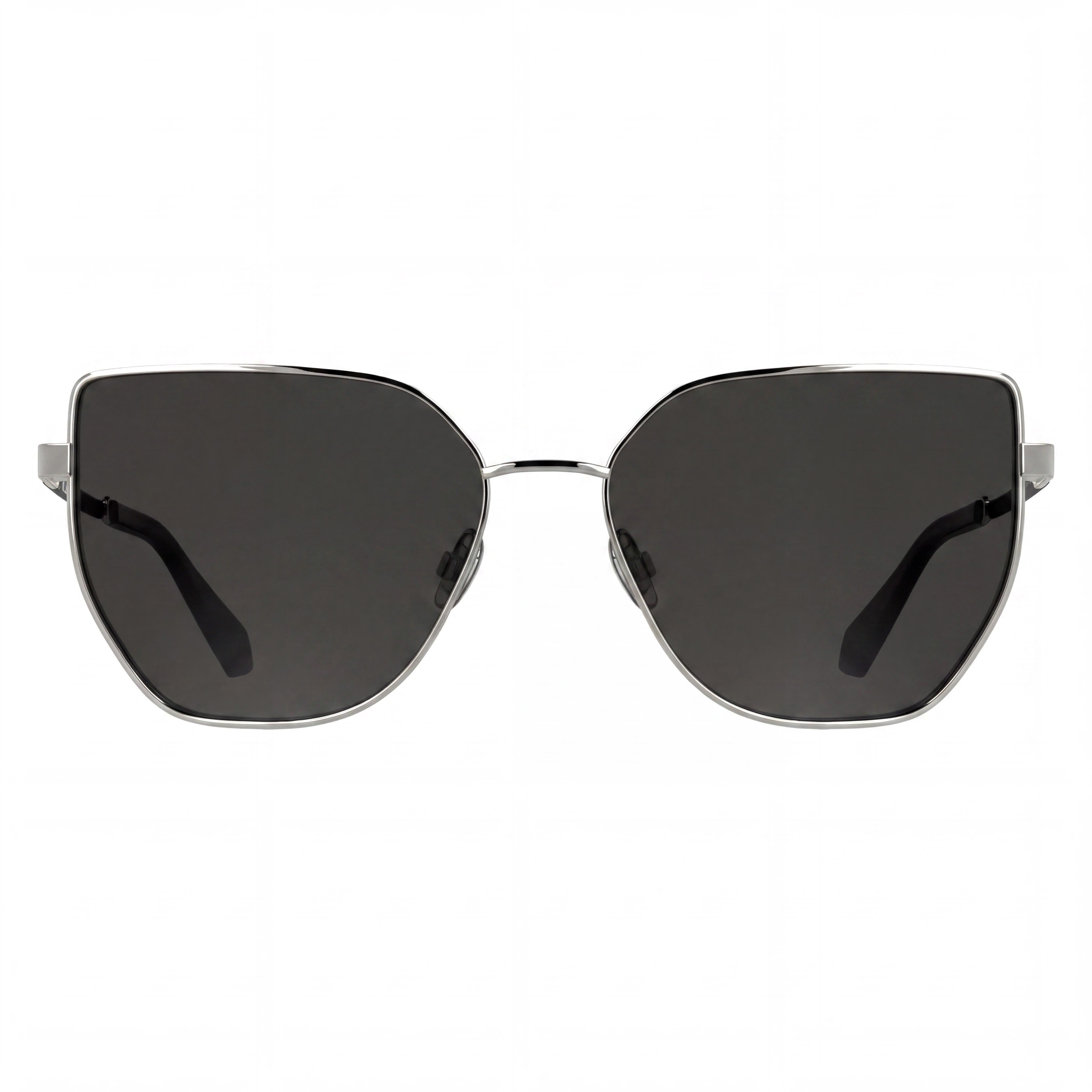 Gafas de sol Calvin Klein Jeans Ckj25209s de mariposa de metal plateado para mujer con lentes grises no polarizadas con protección UV de 57mm, Photo 2