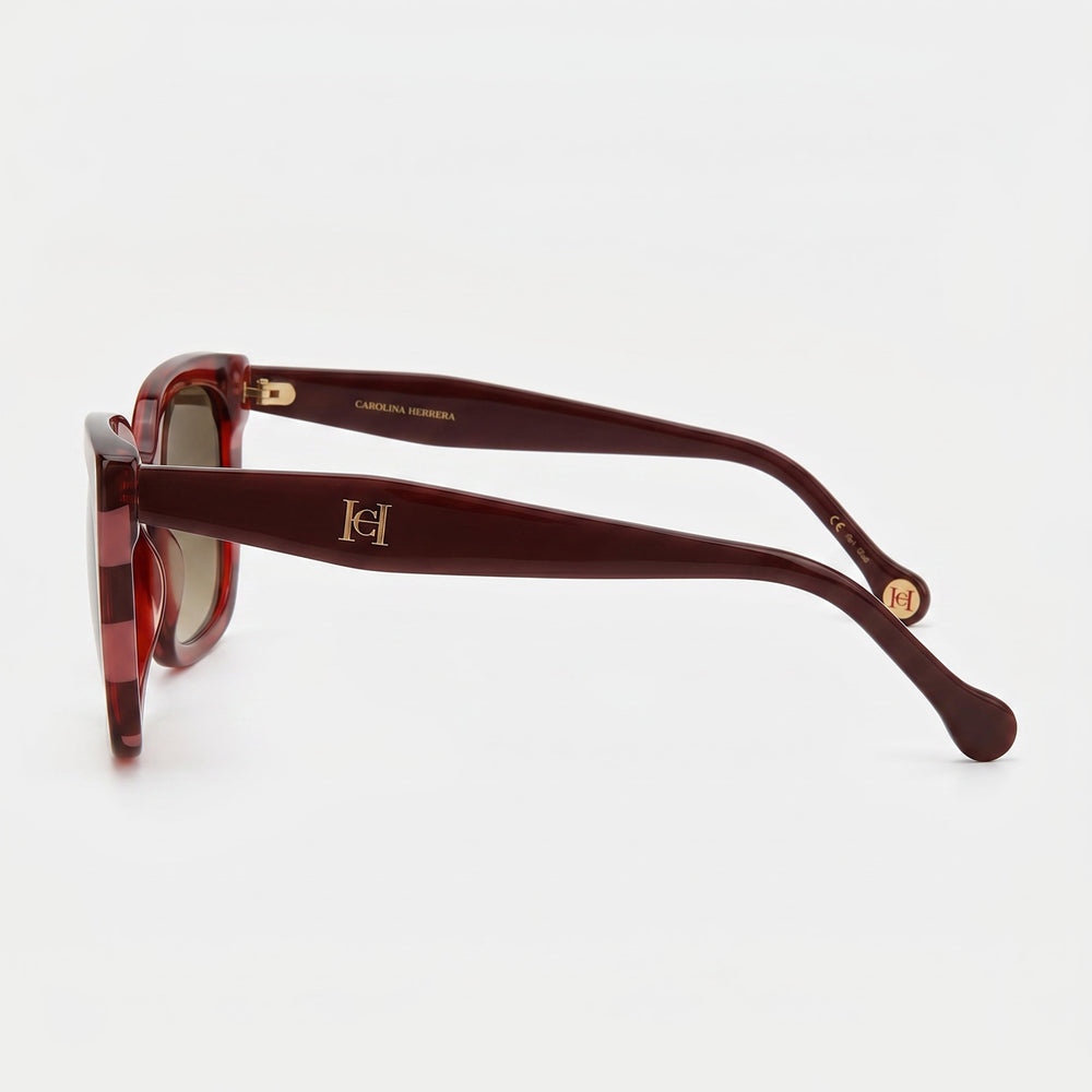 Gafas de sol de mujer Carolina Herrera HER 0128/S de acetato ojo de gato, rojo burdeos de 54 mm