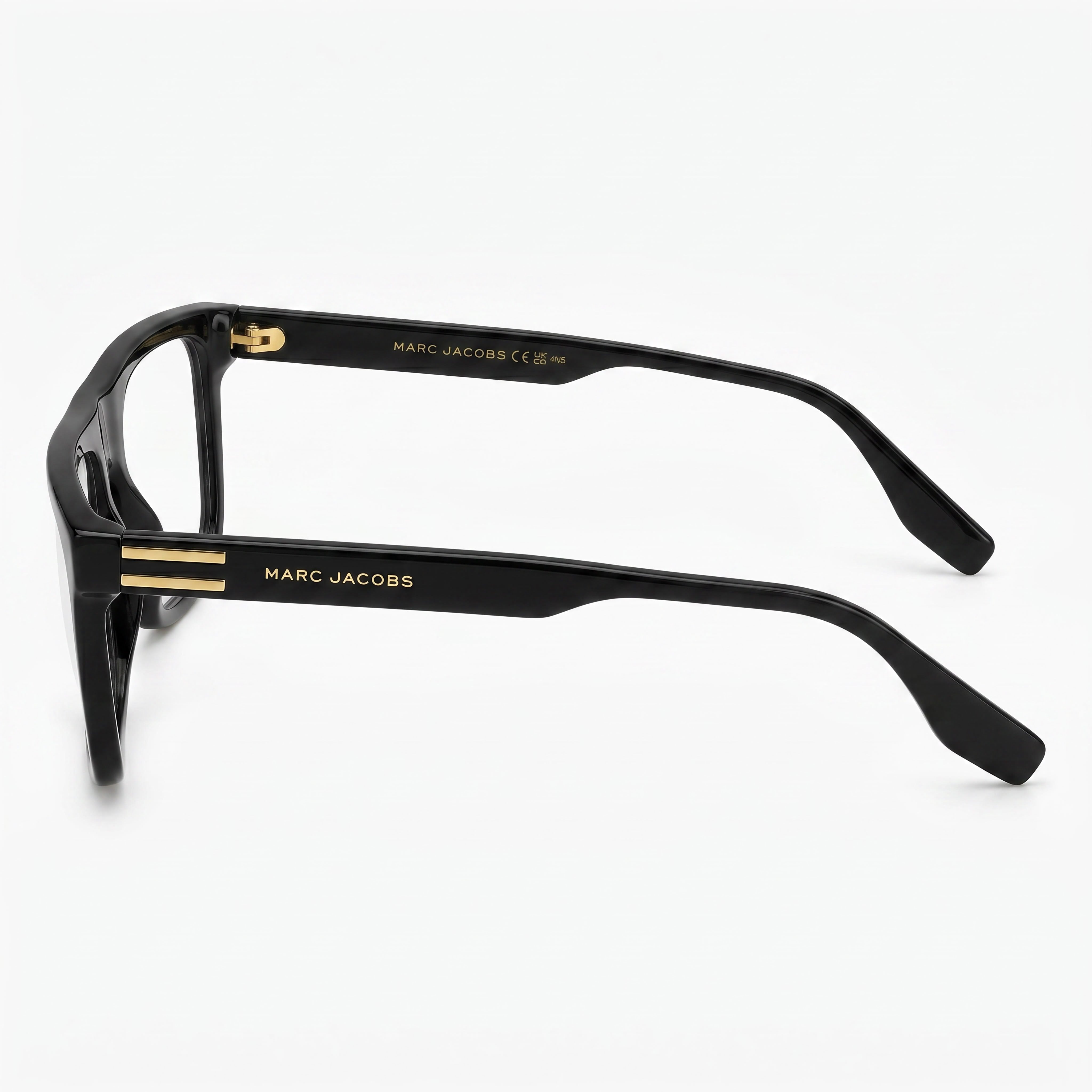 Gafas de plástico negras Marc 720 de Marc Jacobs para mujer con ancho de lente de 56 mm, ancho de puente de 18 mm, largo de patilla de 145 mm, Photo 3