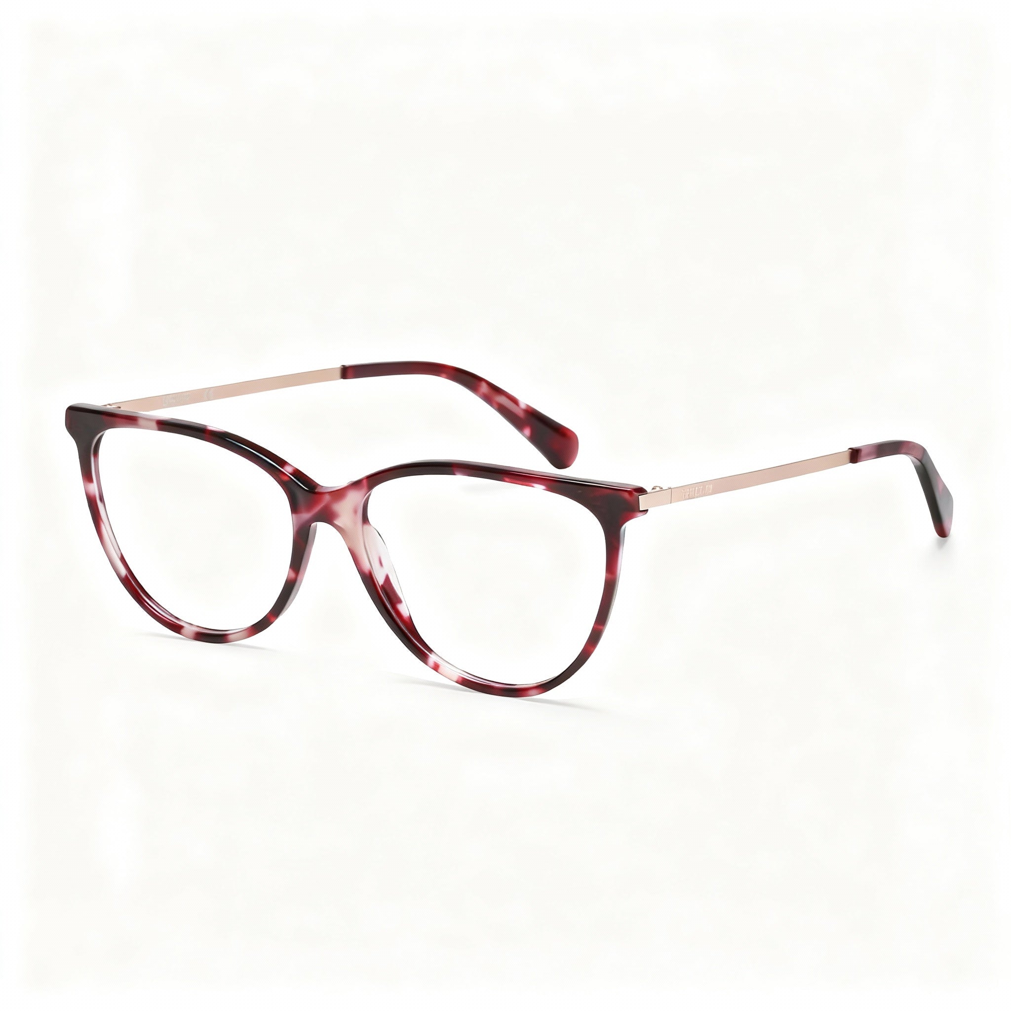 Kenneth Cole REACTION Kc0955 Men's Plastic Bordeaux Frame Polarized Clear Lens Eyeglasses 53-14-140
