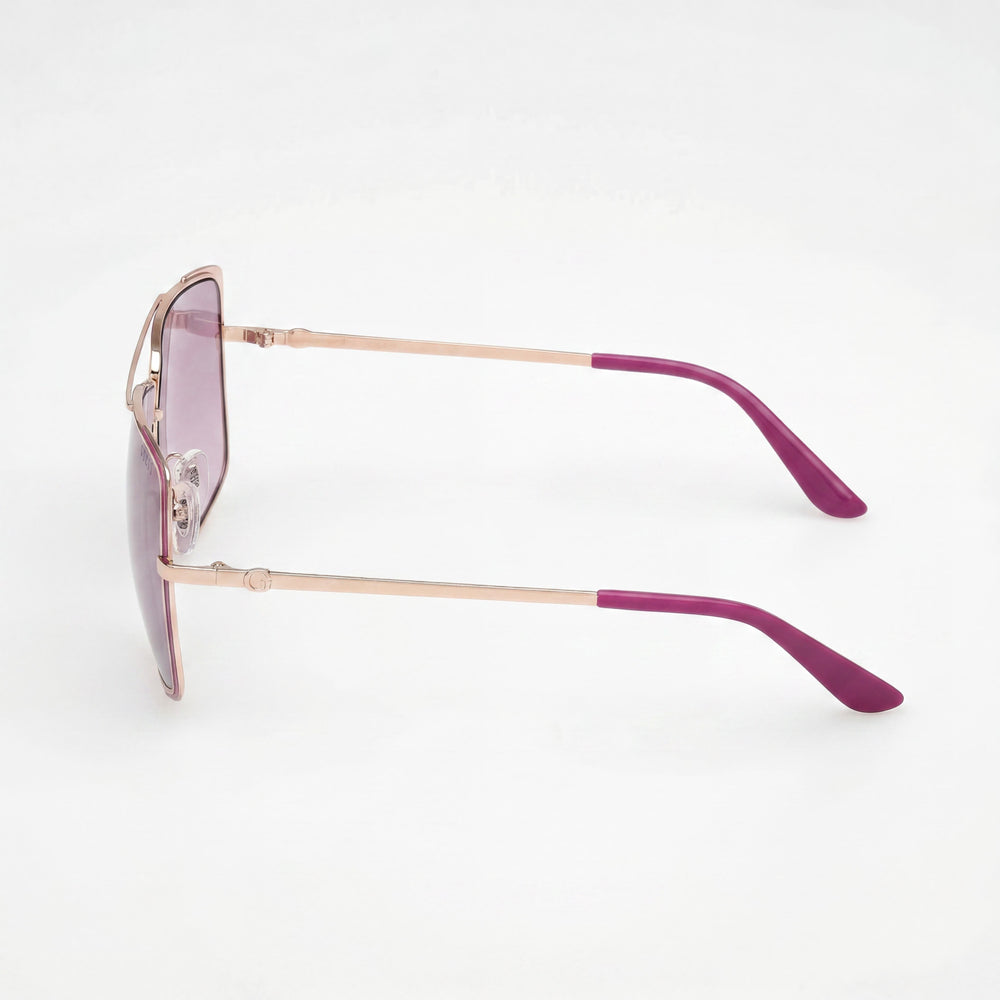 Gafas de sol metálicas GUESS Casual Collection GU00220 para mujer, violeta mate, protección UV 400, 62-12-140
