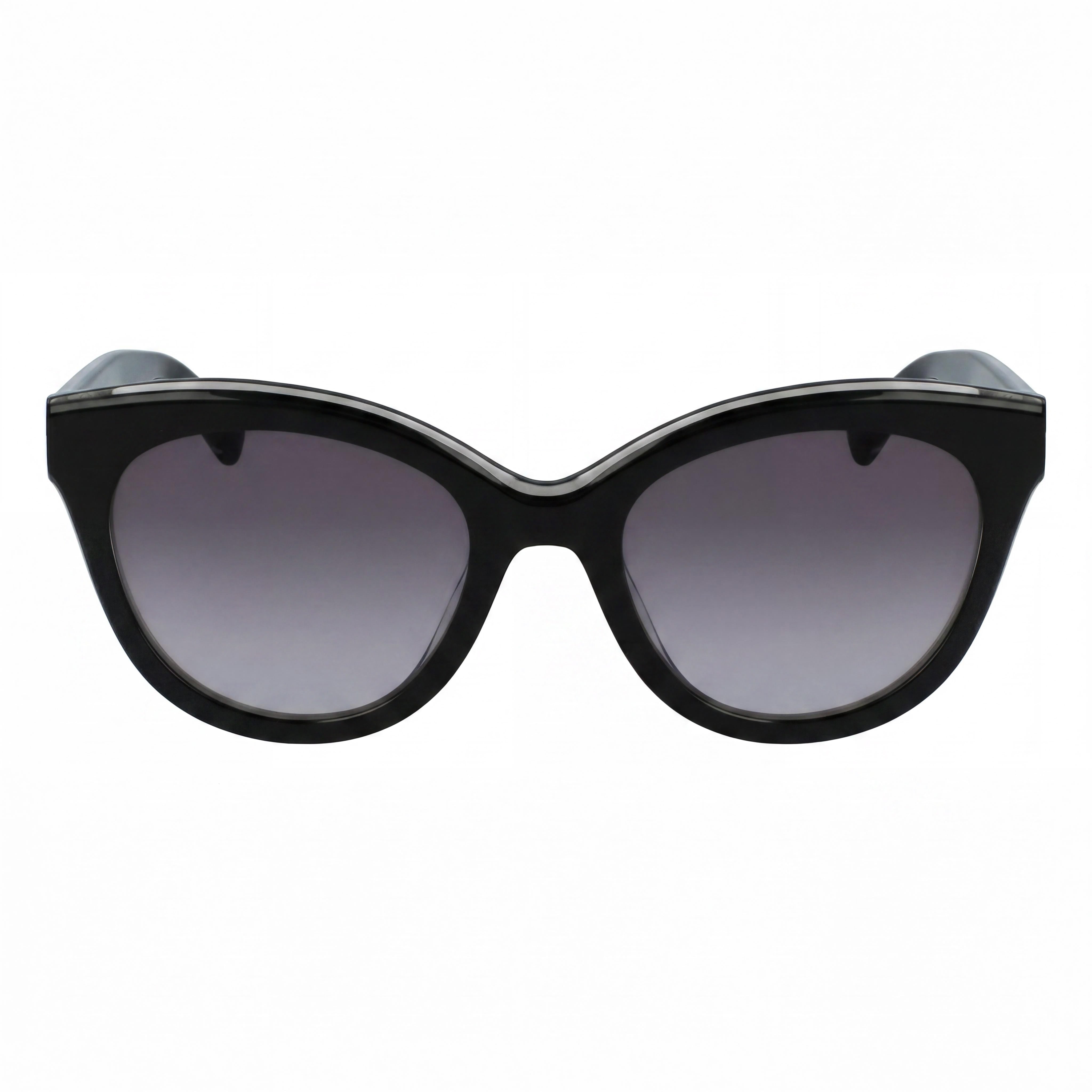 Longchamp Casual LO698S Unisex Black White Acetate Frame Grey Lenses Sunglasses 54-21-145mm, Photo 2
