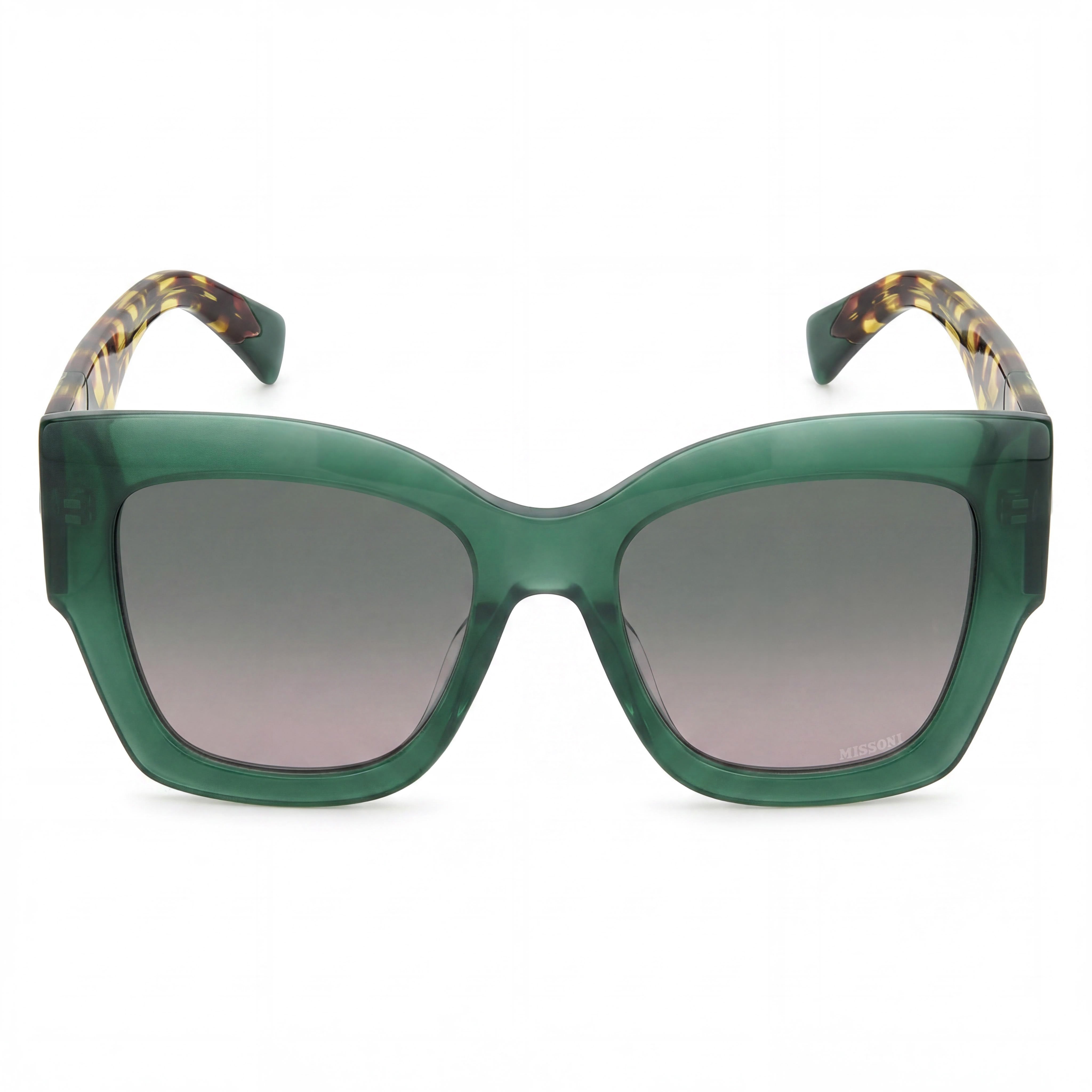 Gafas de sol Missoni Missoni de acetato verde Havana de temporada para mujer con lentes de poliéster verdes de 53 mm, Photo 2