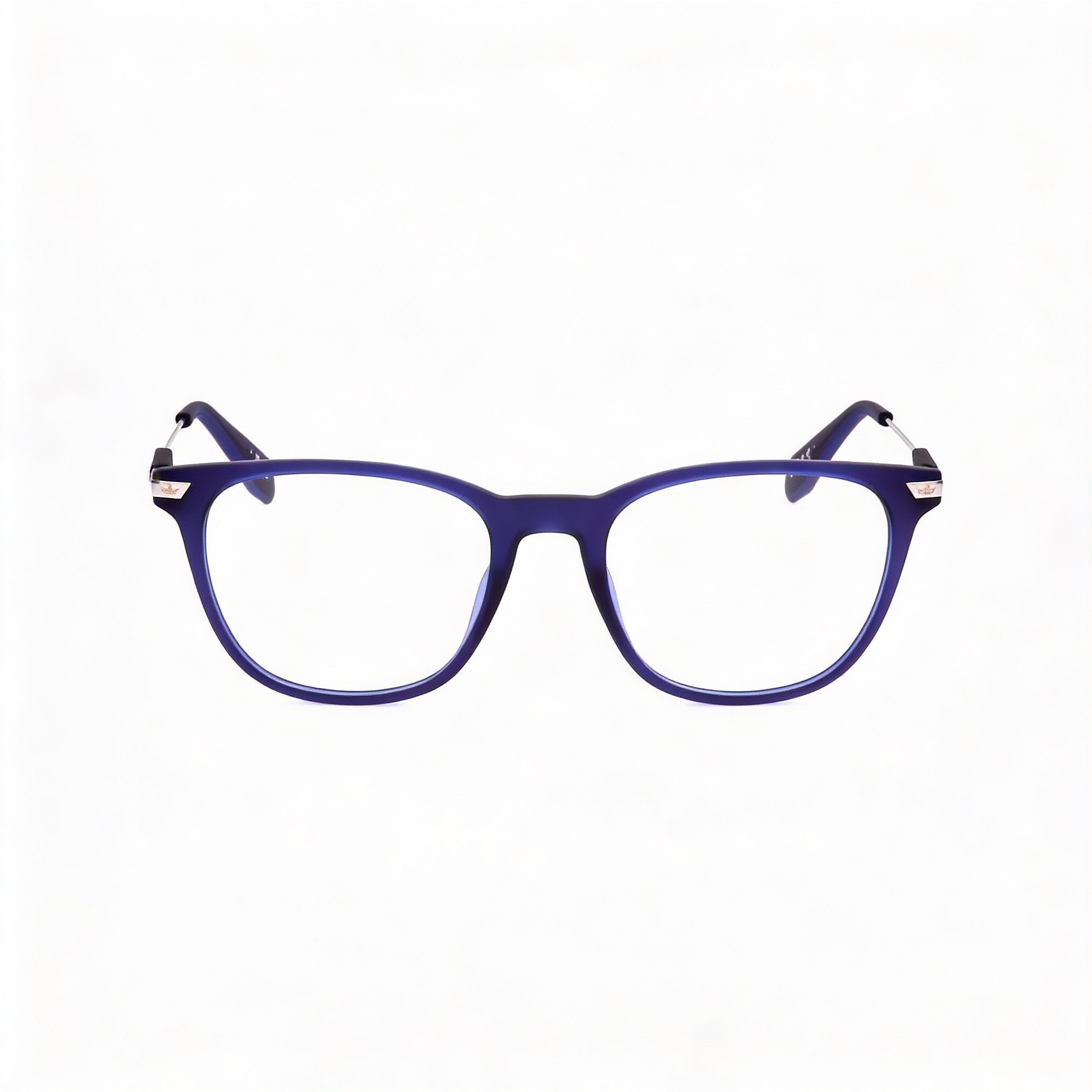 Gafas ópticas Adidas Originals Casual para hombre, de plástico azul mate, graduadas, con lentes transparentes de demostración, talla 52, Photo 2