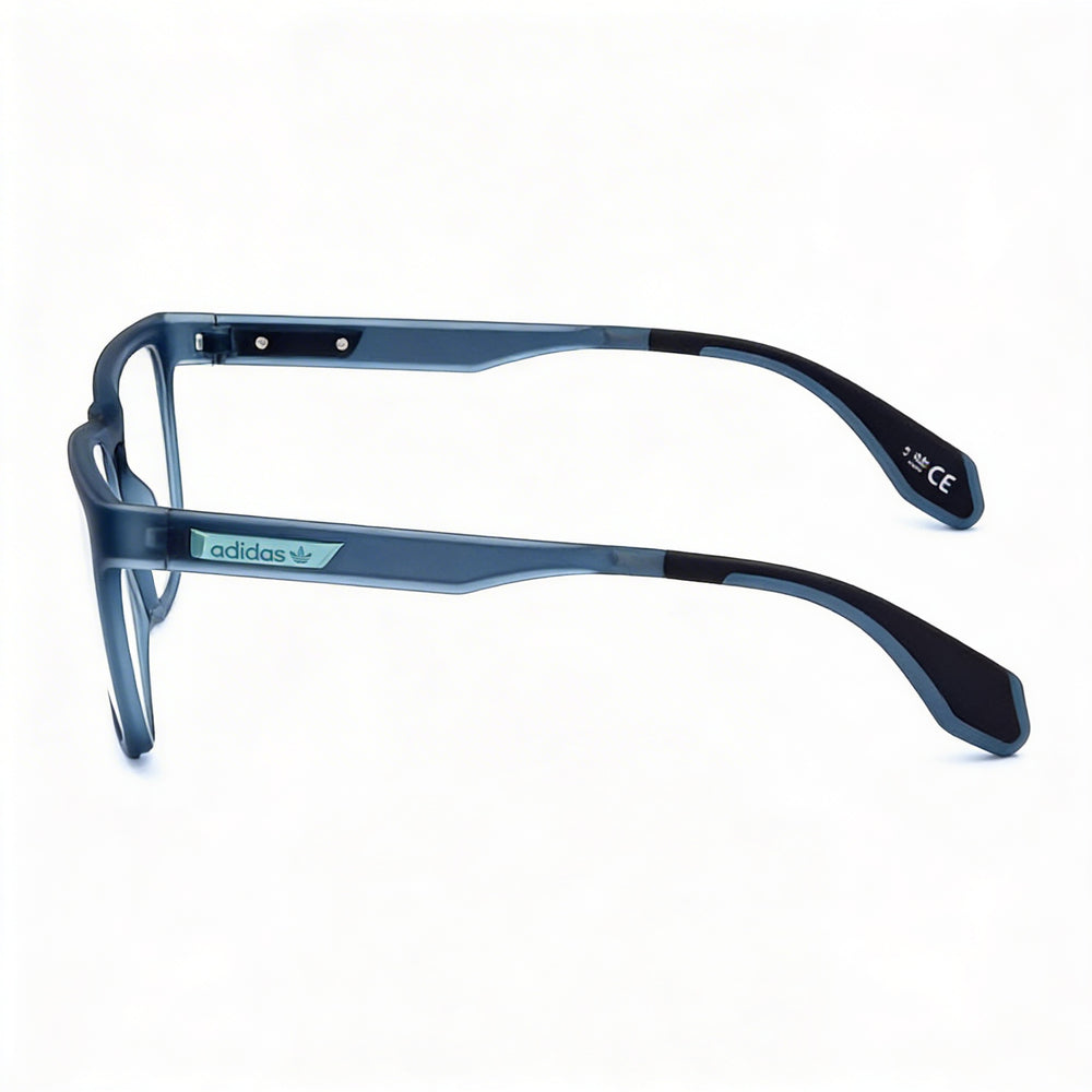 Adidas Casual Men's Plastic Eyeglasses Frame in Matte Blue, featuring 54mm Lens, 16mm Bridge, 145mm Temple Length