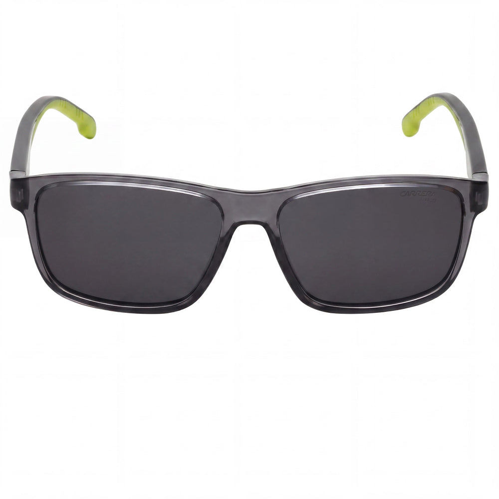 Carrera Gafas de sol unisex casuales de poliamida gris y verde, con lentes grises, protección UV y sin polarización, 54 mm