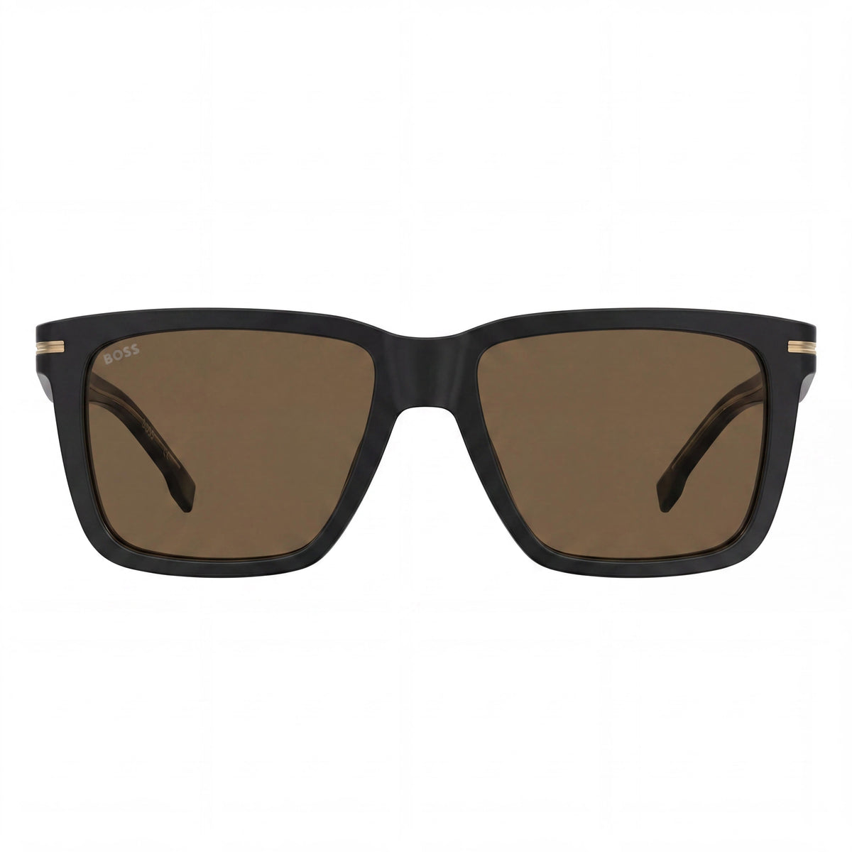 Gafas de sol rectangulares Hugo Boss y Expression Black Gold para hombre, 55 mm, Photo 2
