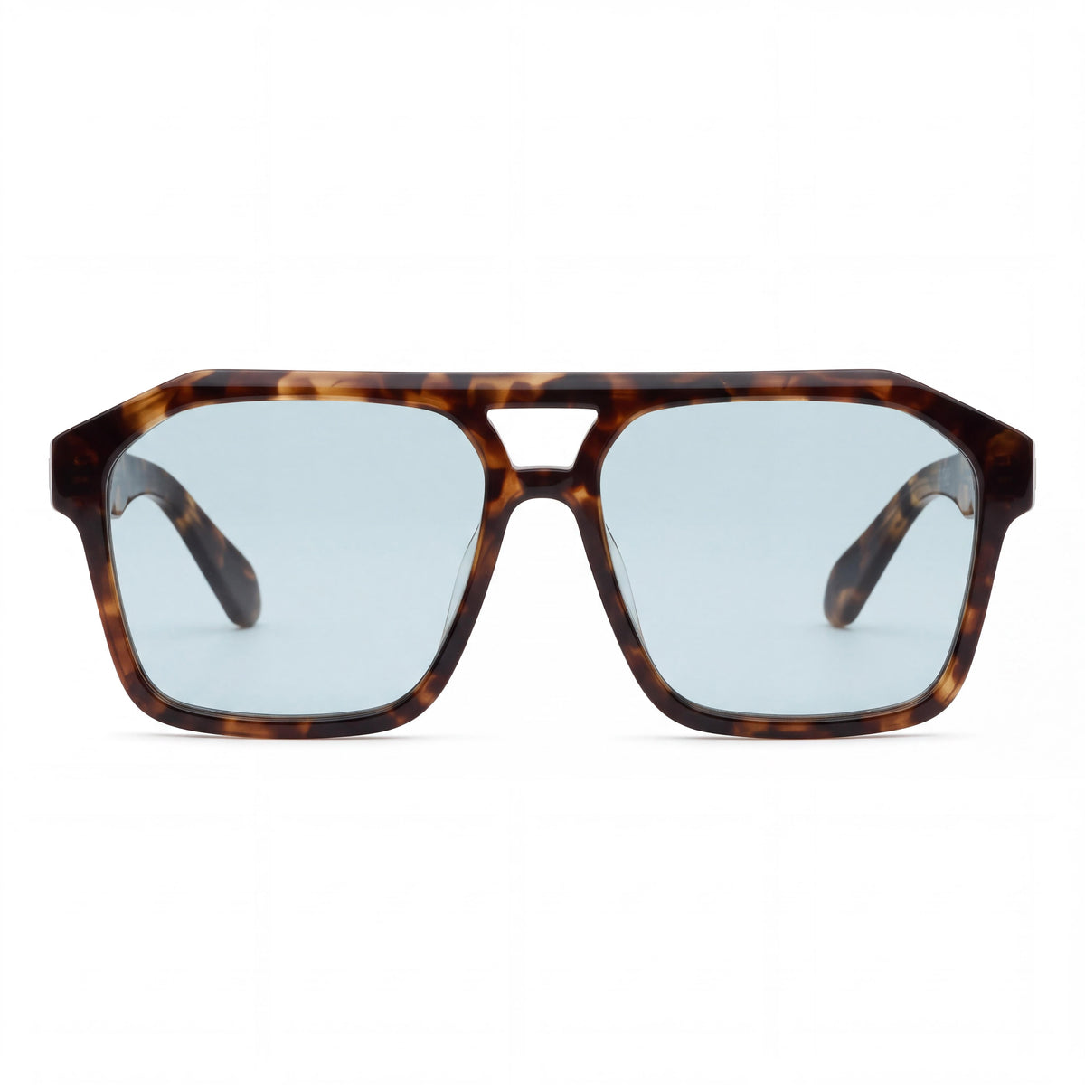 QUAY AUSTRALIA Soundcheck Men’s Amber Tortoise Aqua Acetate Aviator Non-Polarized Sunglasses 57-15-145, Photo 2