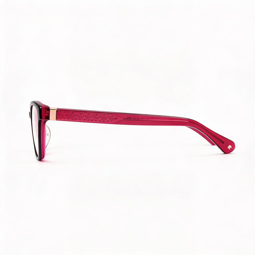 Gafas Kate Spade New York para mujer, estilo moderno, montura de acetato negro con lentes de 53 mm de ancho.