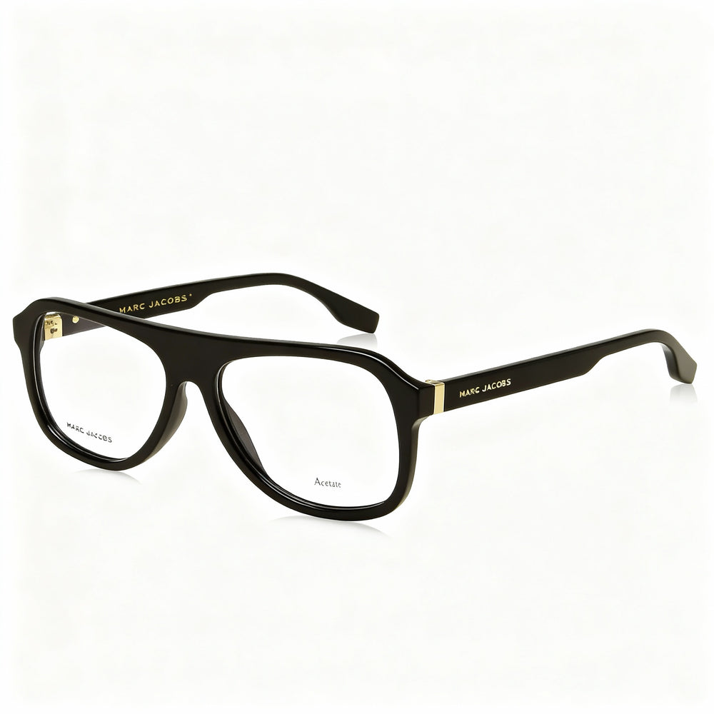 Marc Jacobs Marc 641 Unisex Black Acetate Frame Eyewear with Havana Non-Polarized Lenses 57mm