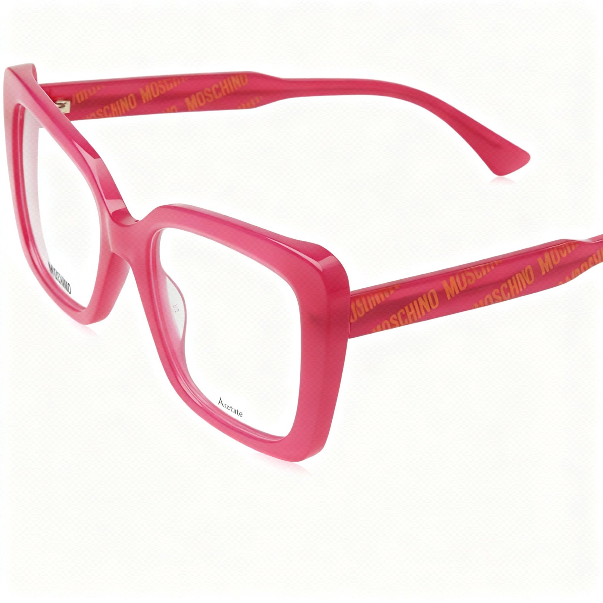 Moschino MOS614 Women's Fuchsia Acetate Frame Sunglasses with Violet Polycarbonate Lenses 52mm Lens Width, Photo 3