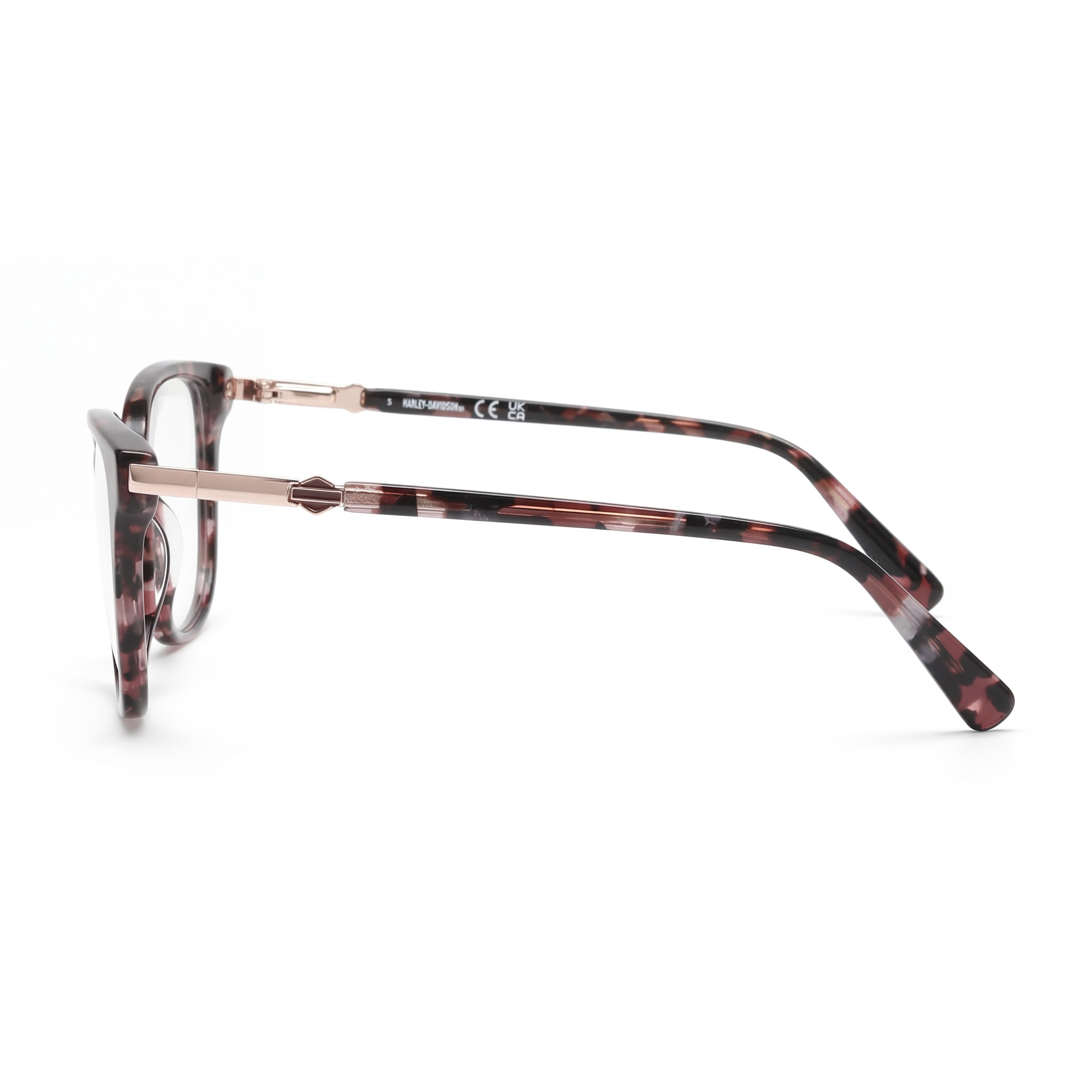 Gafas Harley-Davidson Hd0577 Unisex con montura de plástico burdeos y lentes de 55 mm de ancho, Photo 2