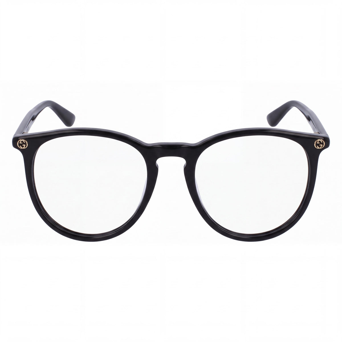 Gafas ópticas ovaladas para mujer Gucci Gg0027o-001 de acetato negro, ancho de lente 50 mm, ancho de puente 20 mm, longitud de varilla 140 mm, Photo 2