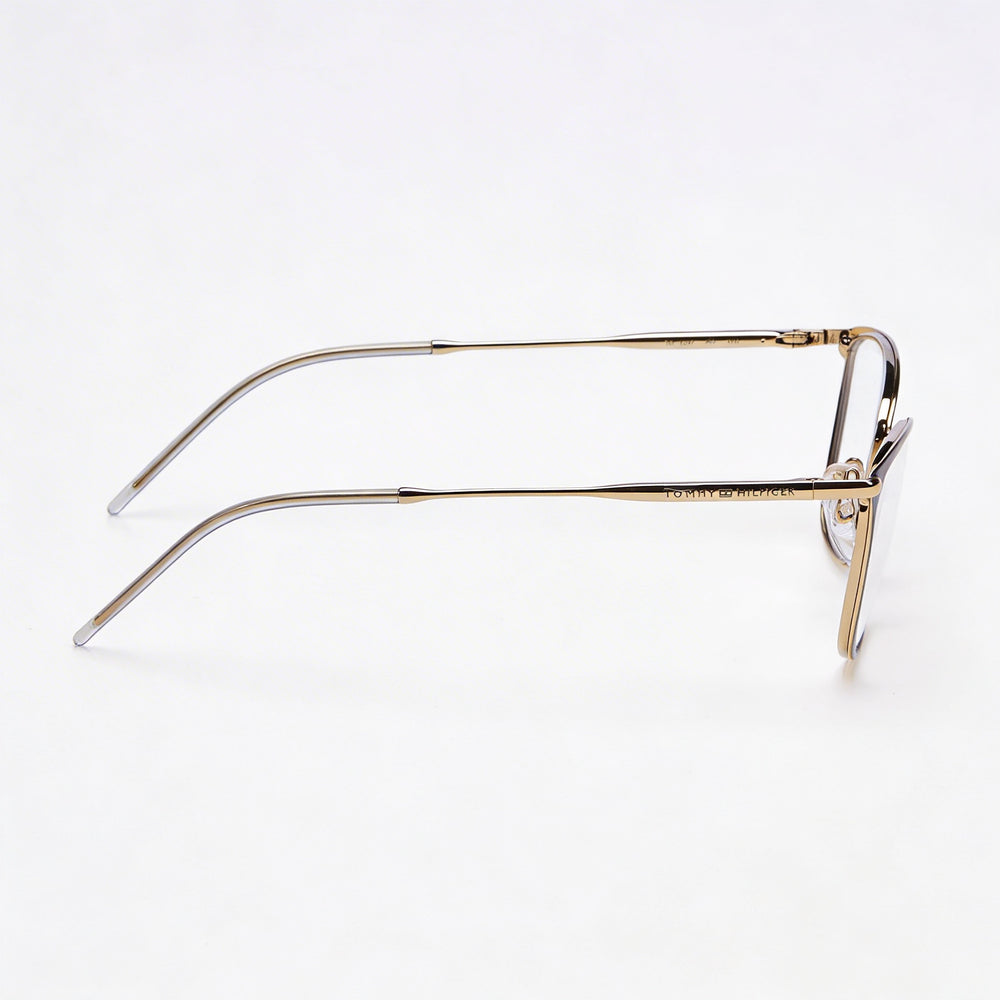 Gafas de sol Tommy Hilfiger Th 1637 unisex con montura de aleación de acero en color oro y gris con lentes de policarbonato de 53 mm