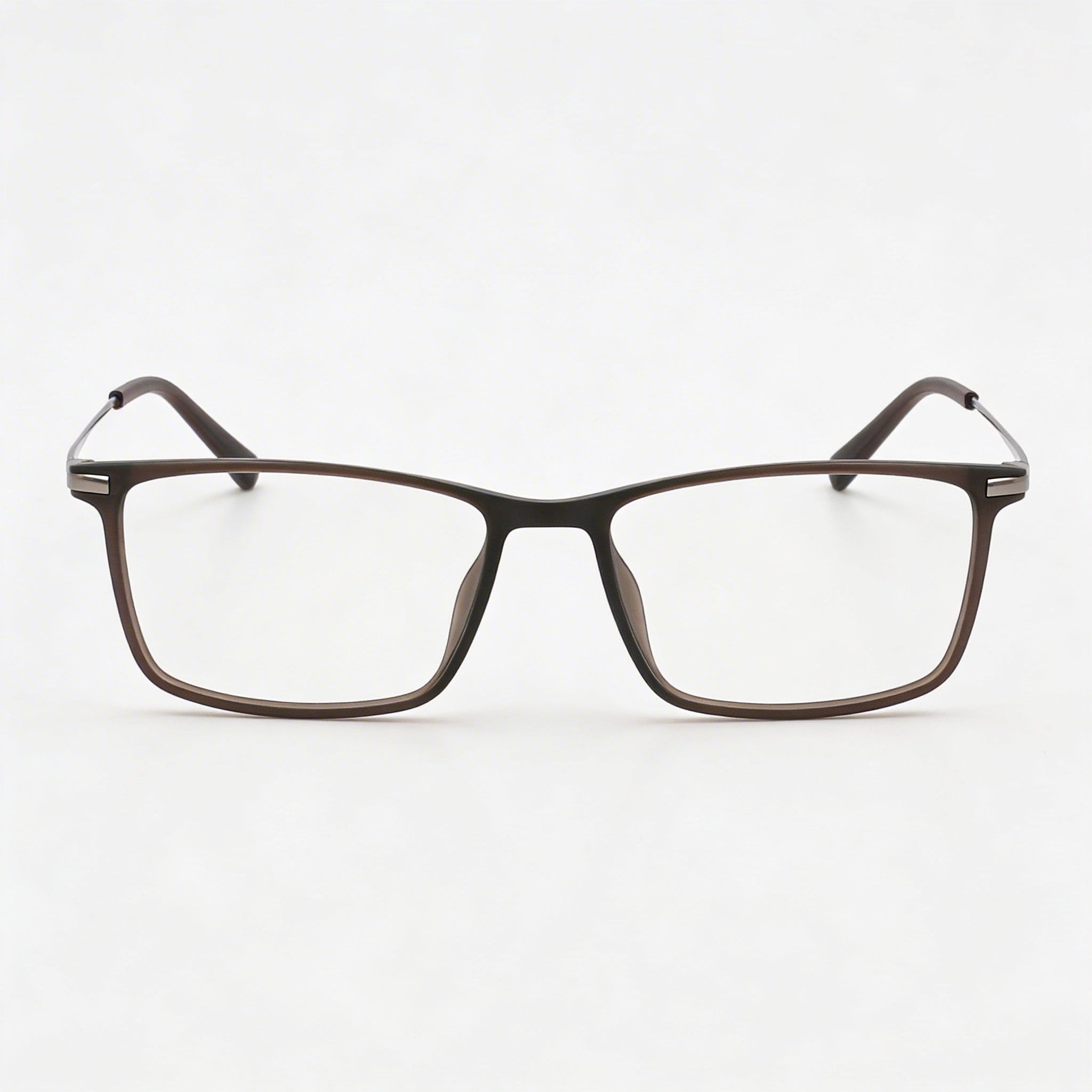 Flexon EP8015 Unisex Eyeglasses with Injected Matte Dark Oak Frame and Polycarbonate Lenses 54mm, Photo 1