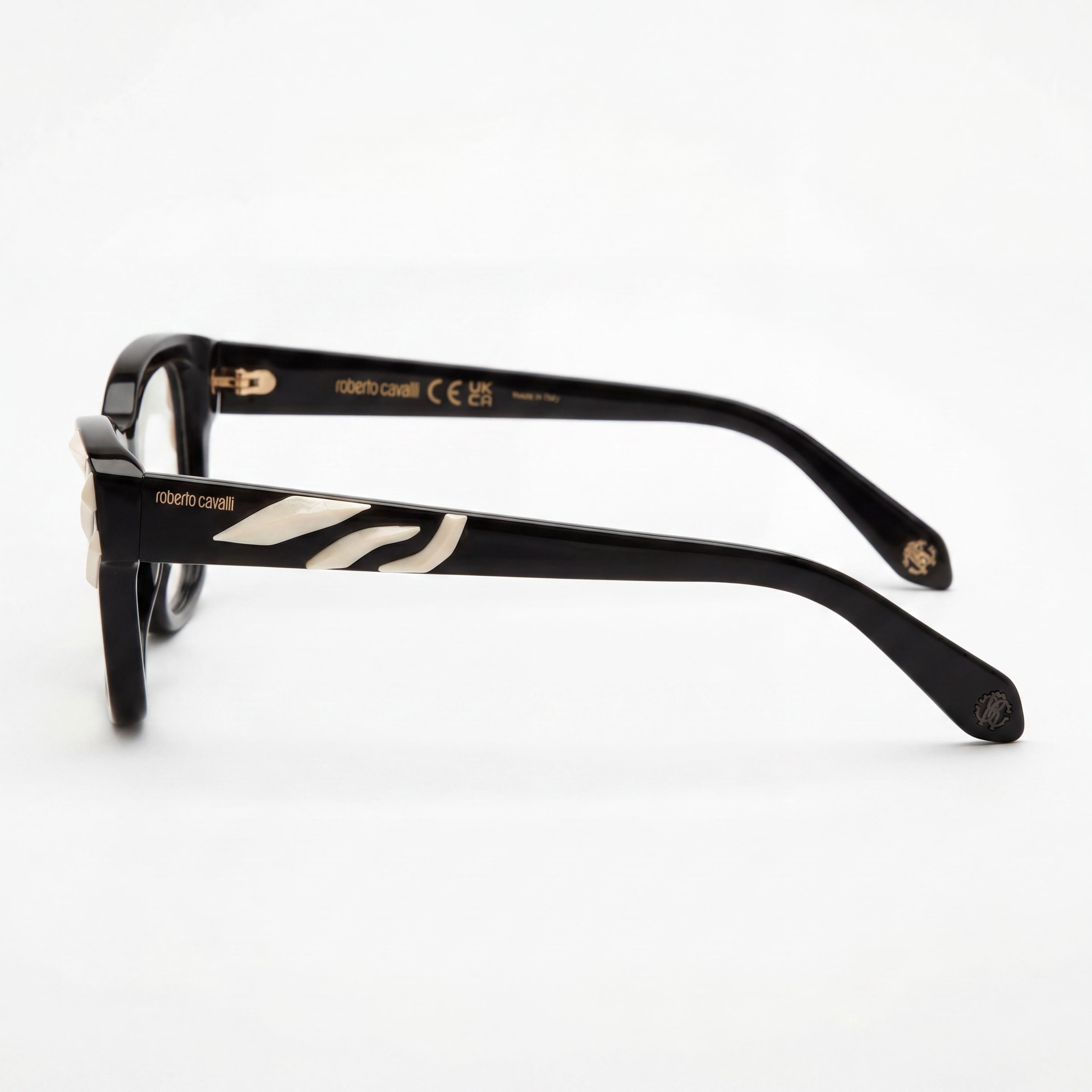 Gafas Just Cavalli Vrc025v unisex con montura de acetato multicolor y lentes blancas, ancho de lente de 50 mm, Photo 2