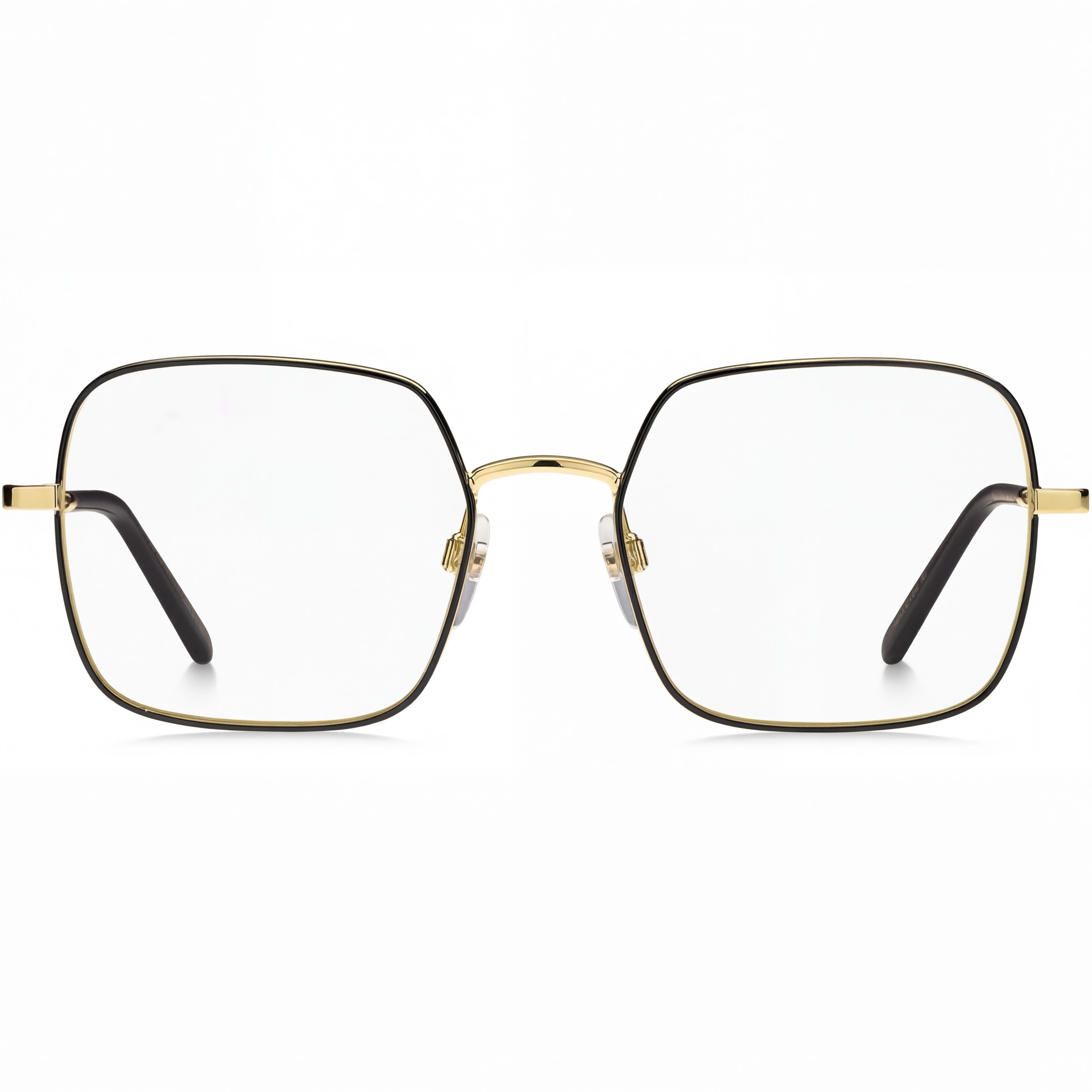 Marc Jacobs Marc 507 Gafas Ópticas Metálicas Doradas y Negras para Mujer con Lentes de Demostración Transparentes, Aptas para Receta 54 mm, Photo 2