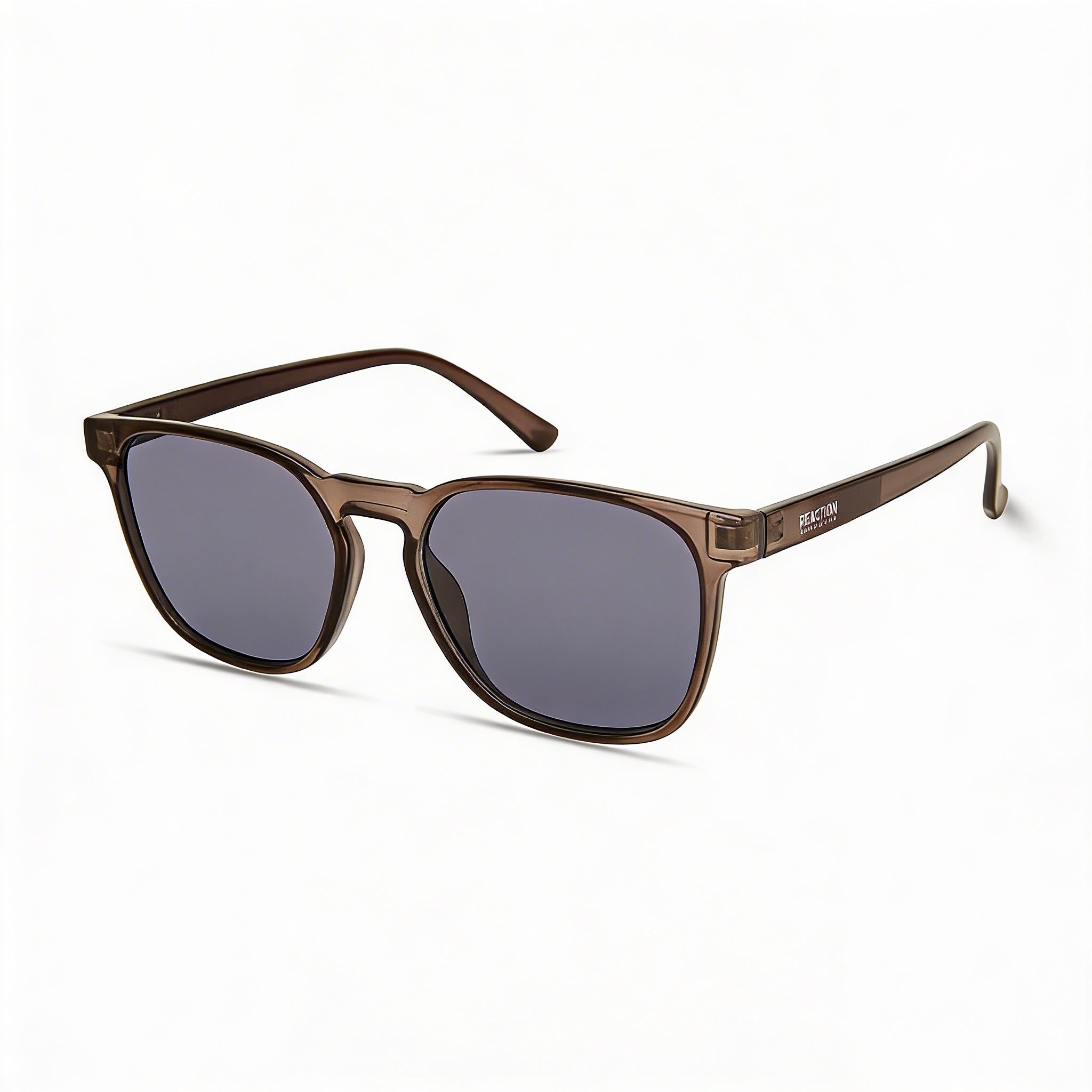 Kenneth Cole KC1414 Men's Grey Plastic Frame Sunglasses with Blue Non-Polarized Lenses, 54mm Lens Width, Photo 3