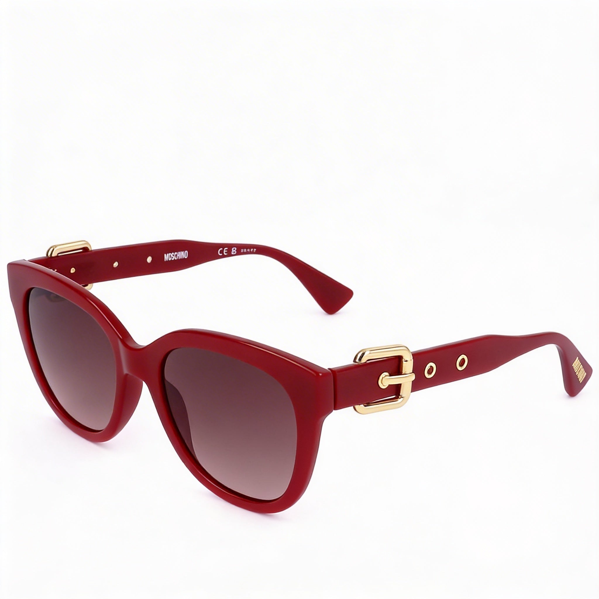 Moschino Casual Women's Acetate Frame Sunglasses with Brown Shaded Lenses and UV Protection, 54mm Lens Width, Photo 1