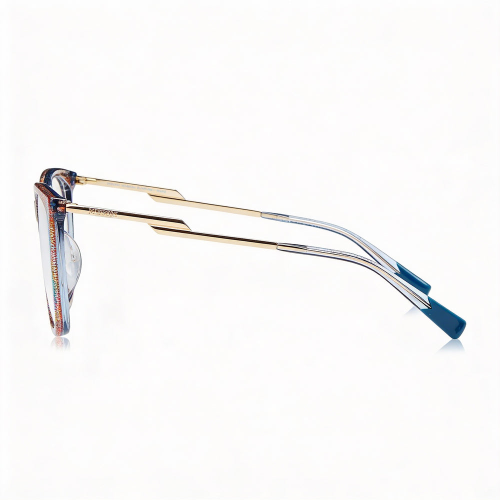 Gafas de sol Missoni Modern para mujer, con montura de acetato y lentes de policarbonato, diseño rosa, 53 mm