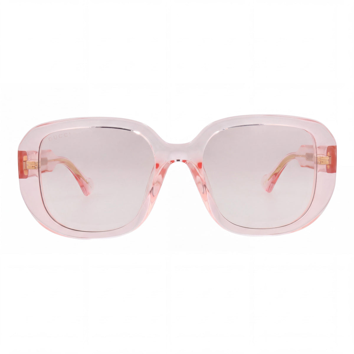 Gucci GG1557SK-003 Gafas de sol rectangulares para mujer de plástico rosa nude, listas para graduar, 54 mm, Photo 2