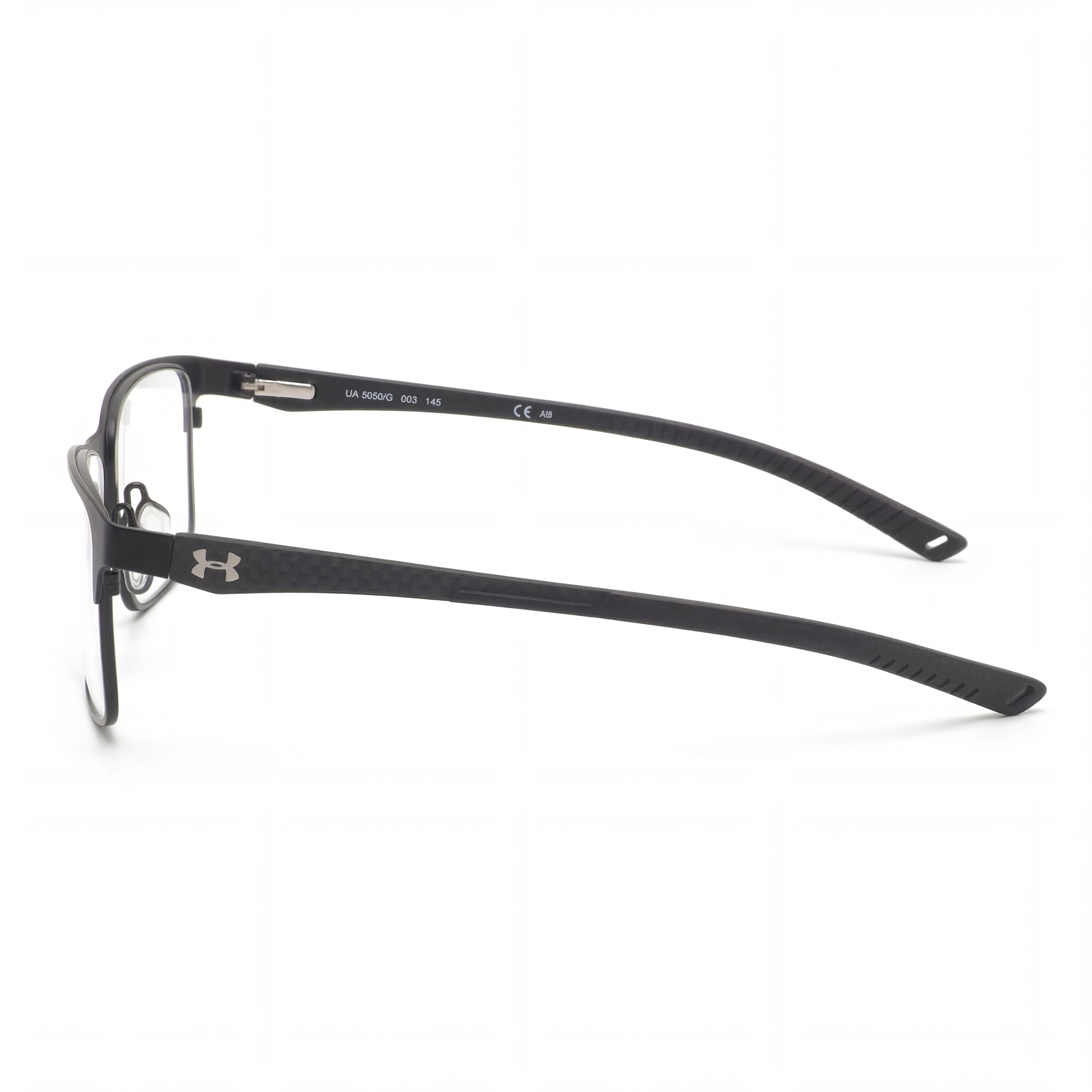 Gafas de sol Under Armour casuales para hombre, con montura de acero de aleación negro mate y lentes no polarizadas 54-17-145mm, Photo 2